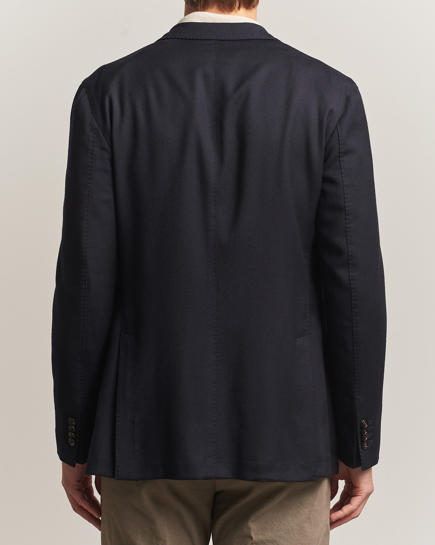 Mies | Pikkutakit | Boglioli | K Jacket Soft Touch Flannel Blazer Navy