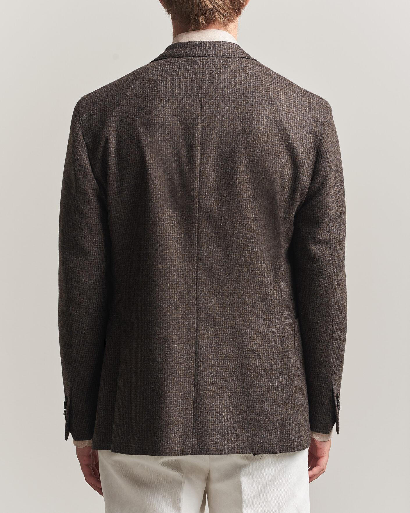 Mies | Pikkutakit | Boglioli | K Jacket Wool Houndstooth Blazer Dark Brown
