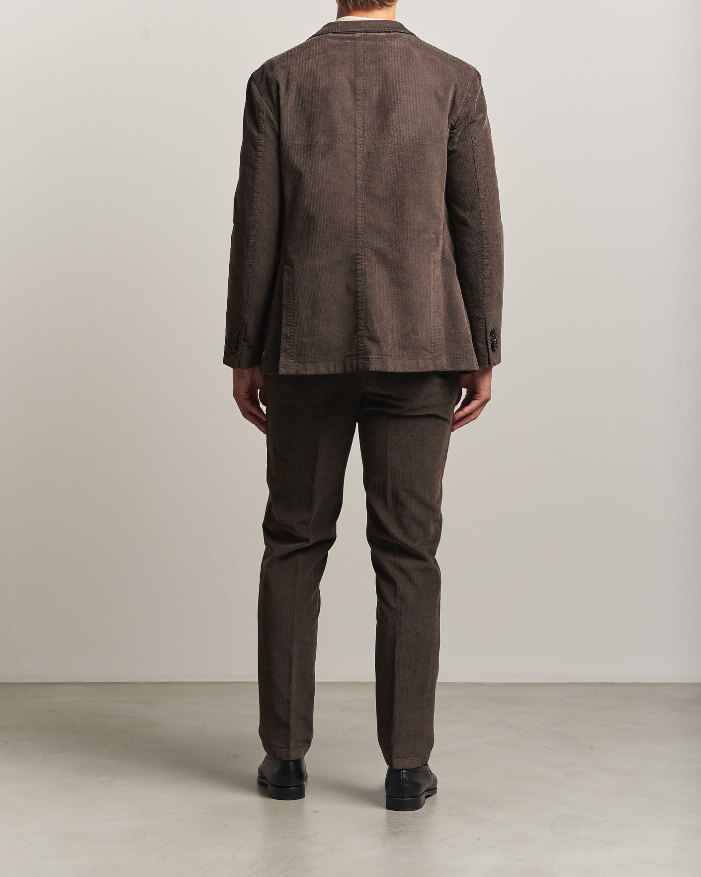 Mies | Puvut | Boglioli | K Jacket Baby Corduroy Suit Dark Brown