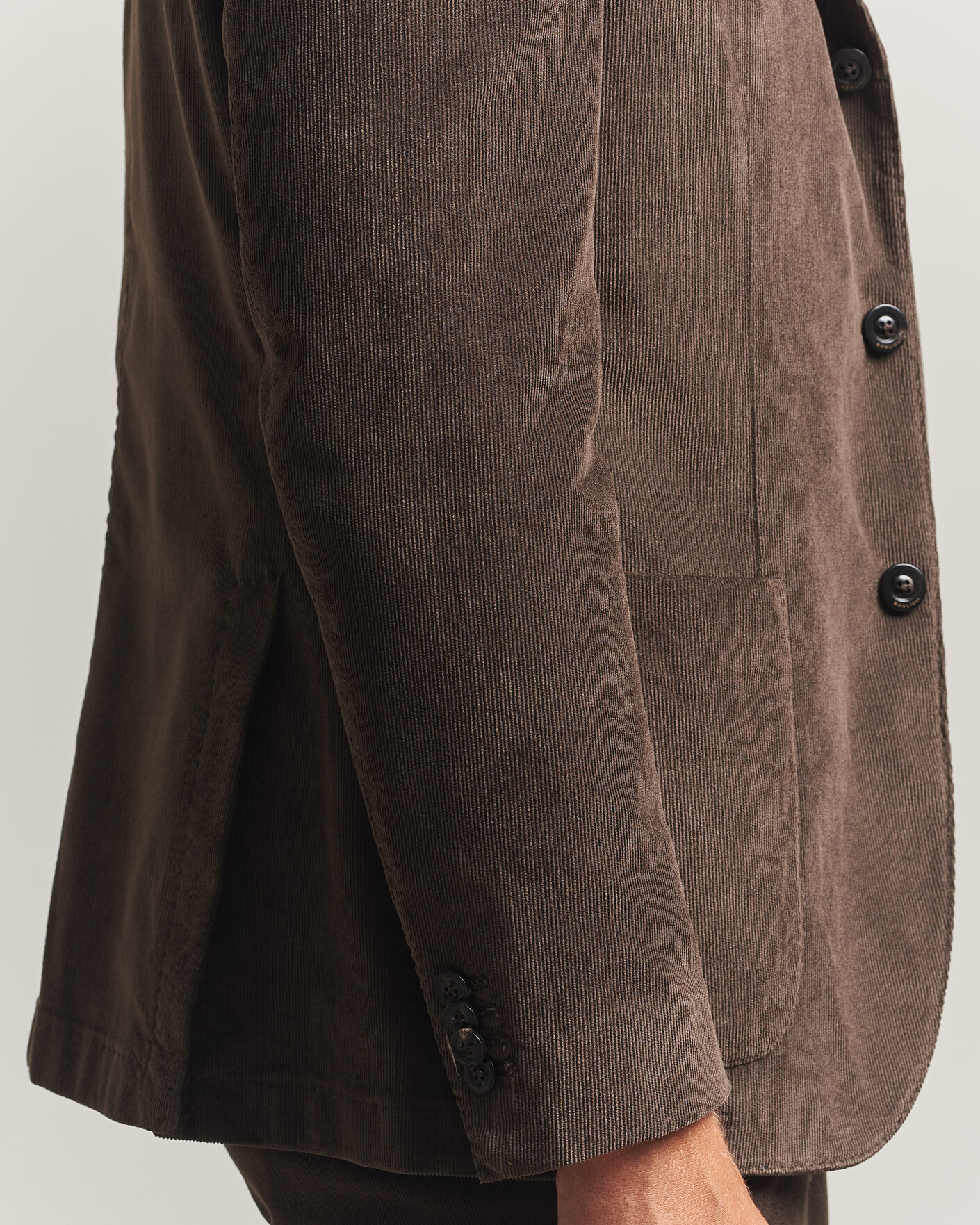 Mies | Puvut | Boglioli | K Jacket Baby Corduroy Suit Dark Brown