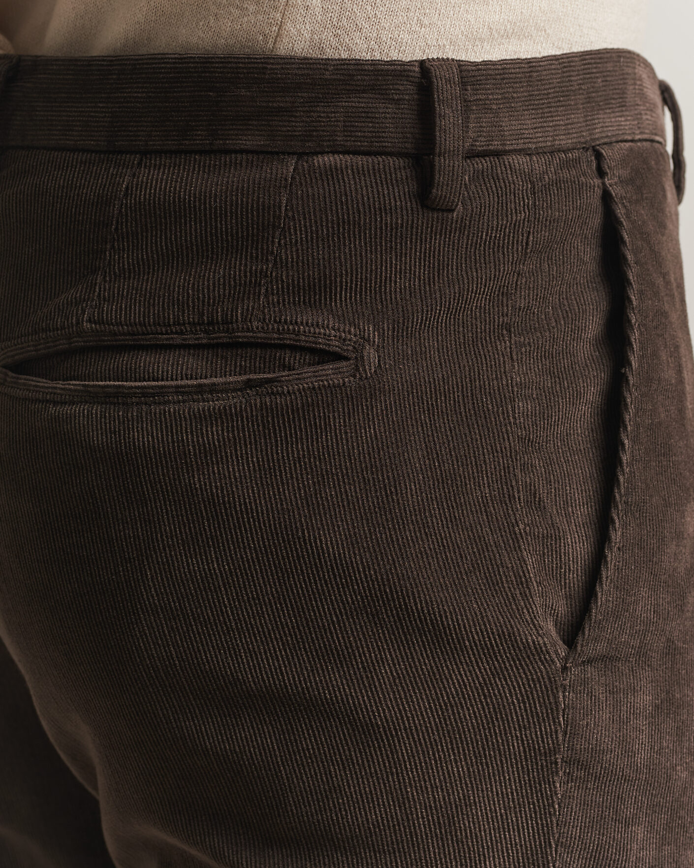 Mies | Puvut | Boglioli | K Jacket Baby Corduroy Suit Dark Brown