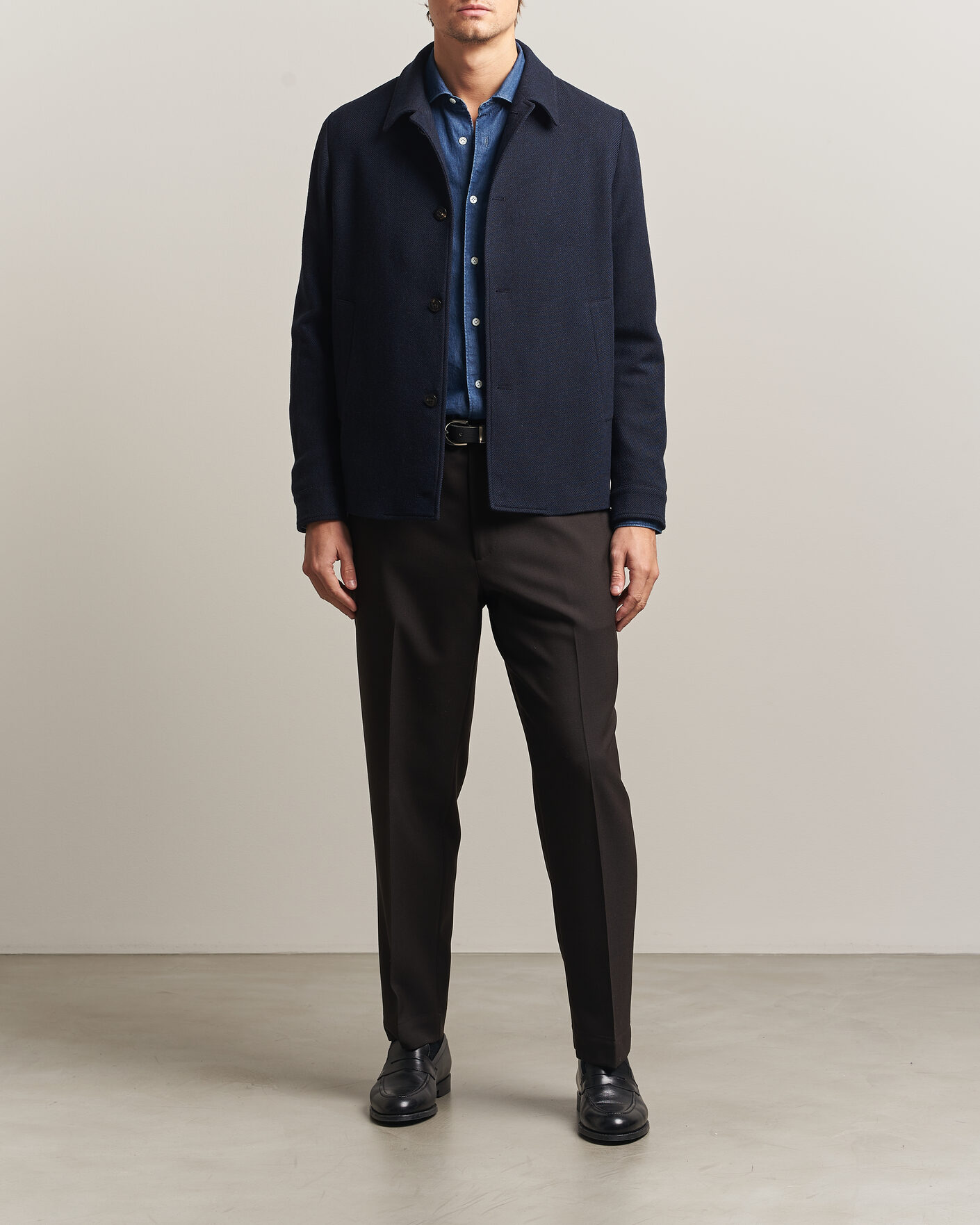 Mies | Takit | Boglioli | Wool/Cashmere Solferino Jacket Navy