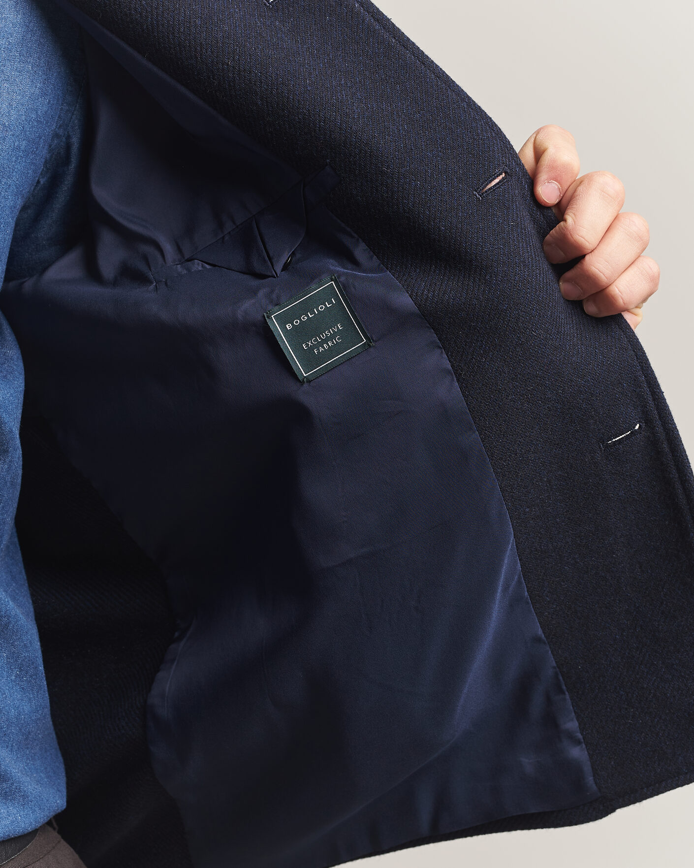 Mies | Takit | Boglioli | Wool/Cashmere Solferino Jacket Navy