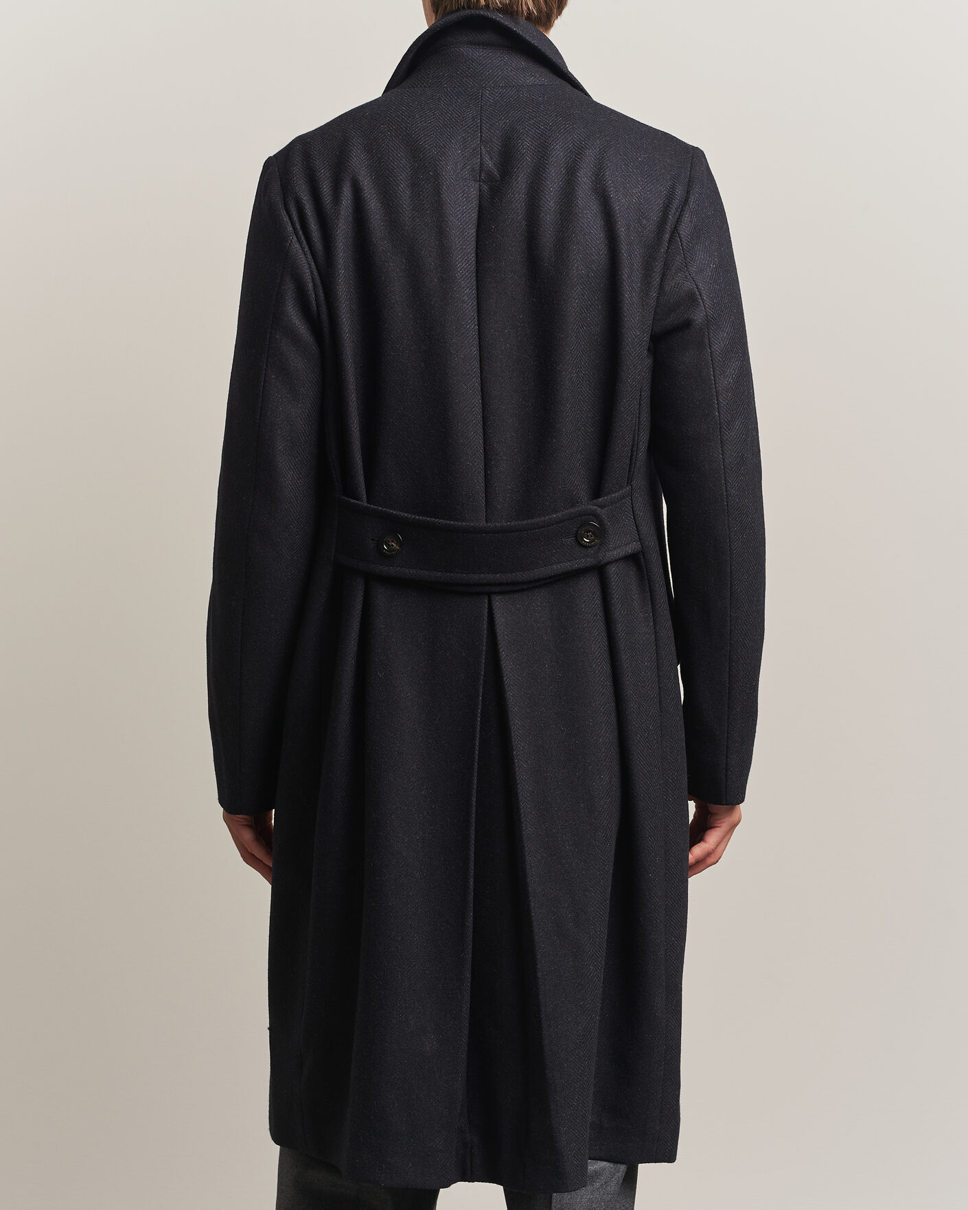Mies | Takit | Boglioli | Double Breasted Wool Coat Navy