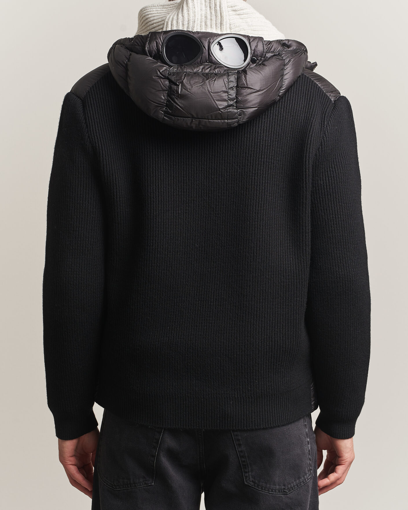 Mies | Takit | C.P. Company | Merino Wool Padded Hybrid Hood Jacket Black