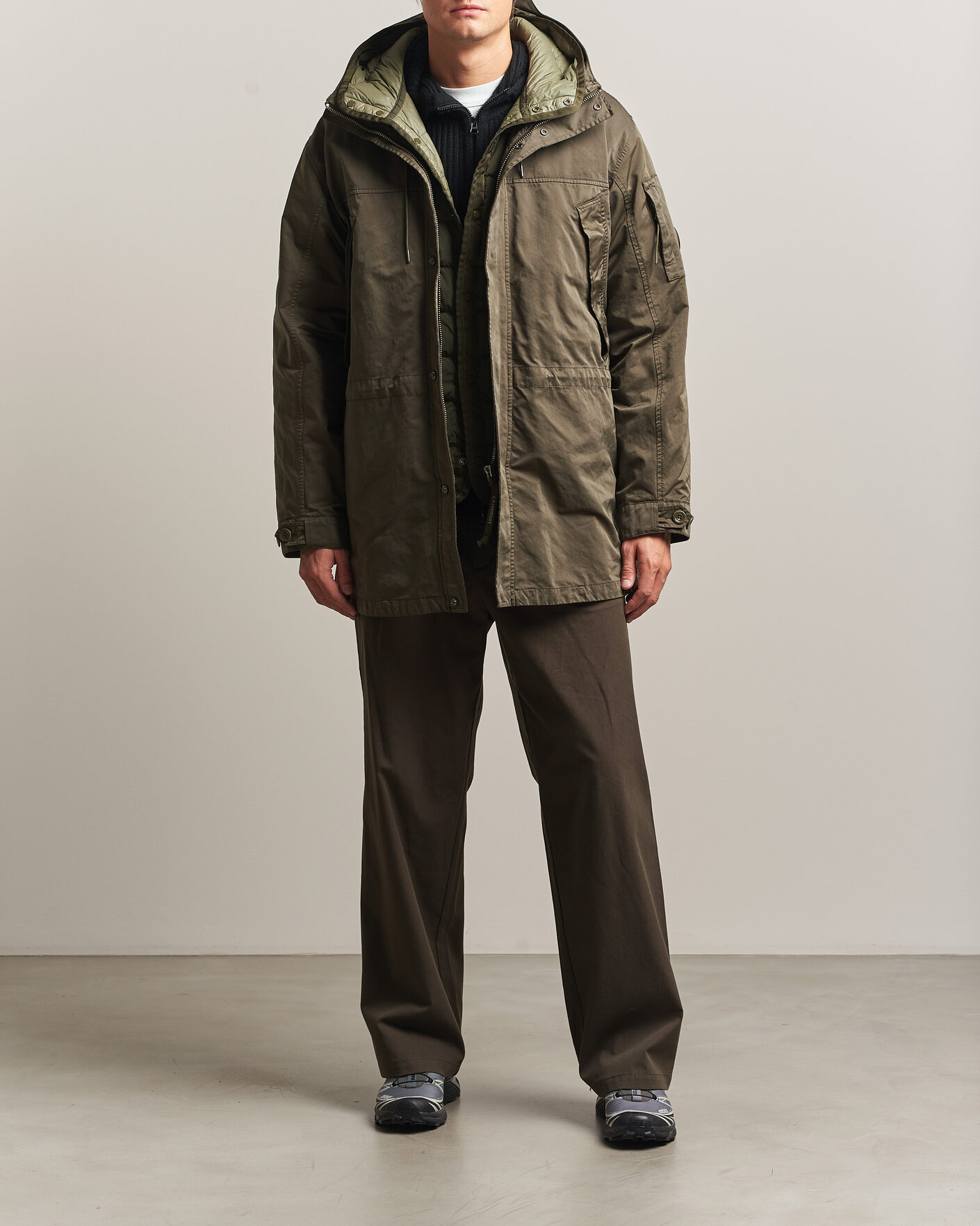 Mies | Takit | C.P. Company | Micro Kei 2 in 1 Nylon Parka Olive