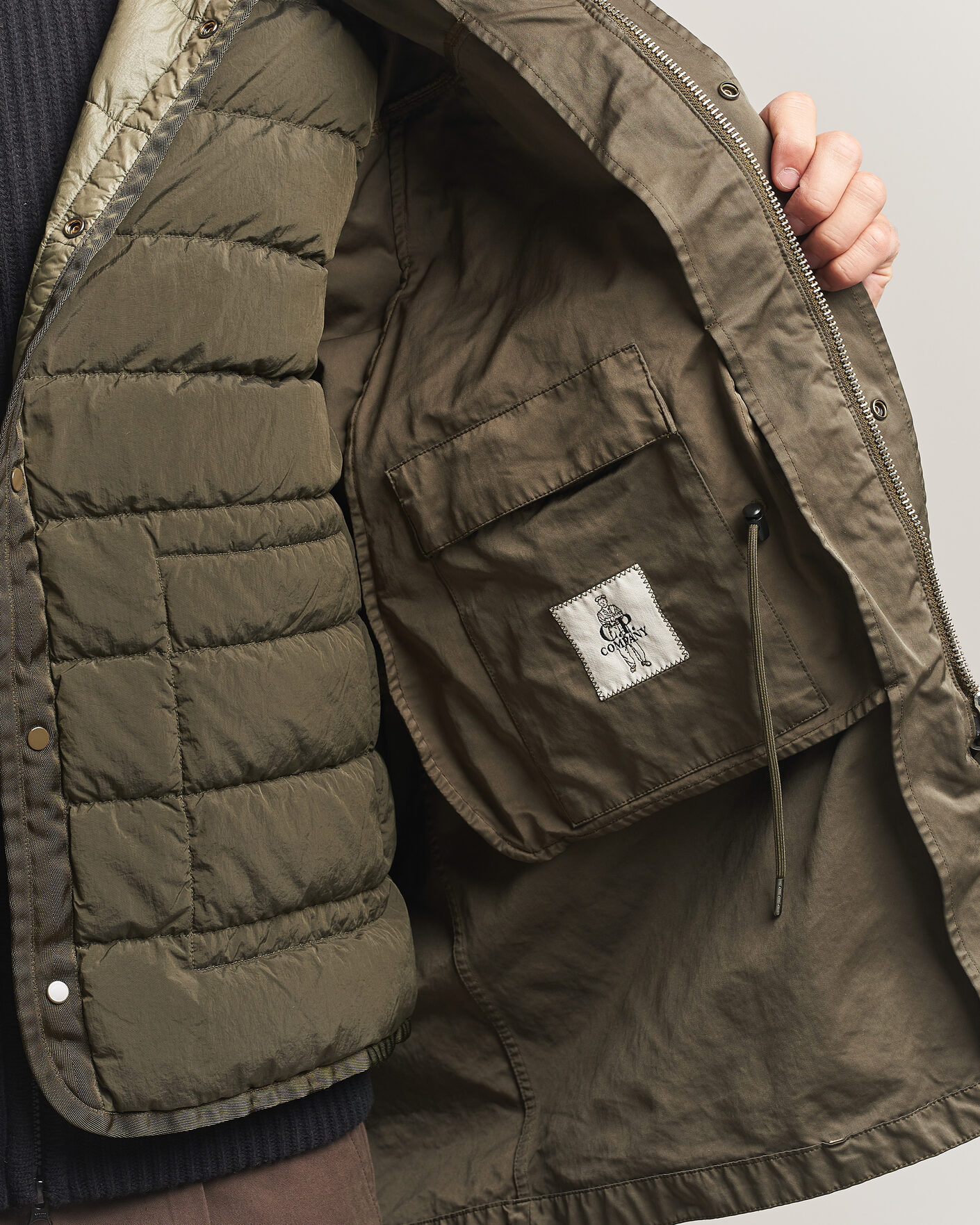 Mies | Takit | C.P. Company | Micro Kei 2 in 1 Nylon Parka Olive