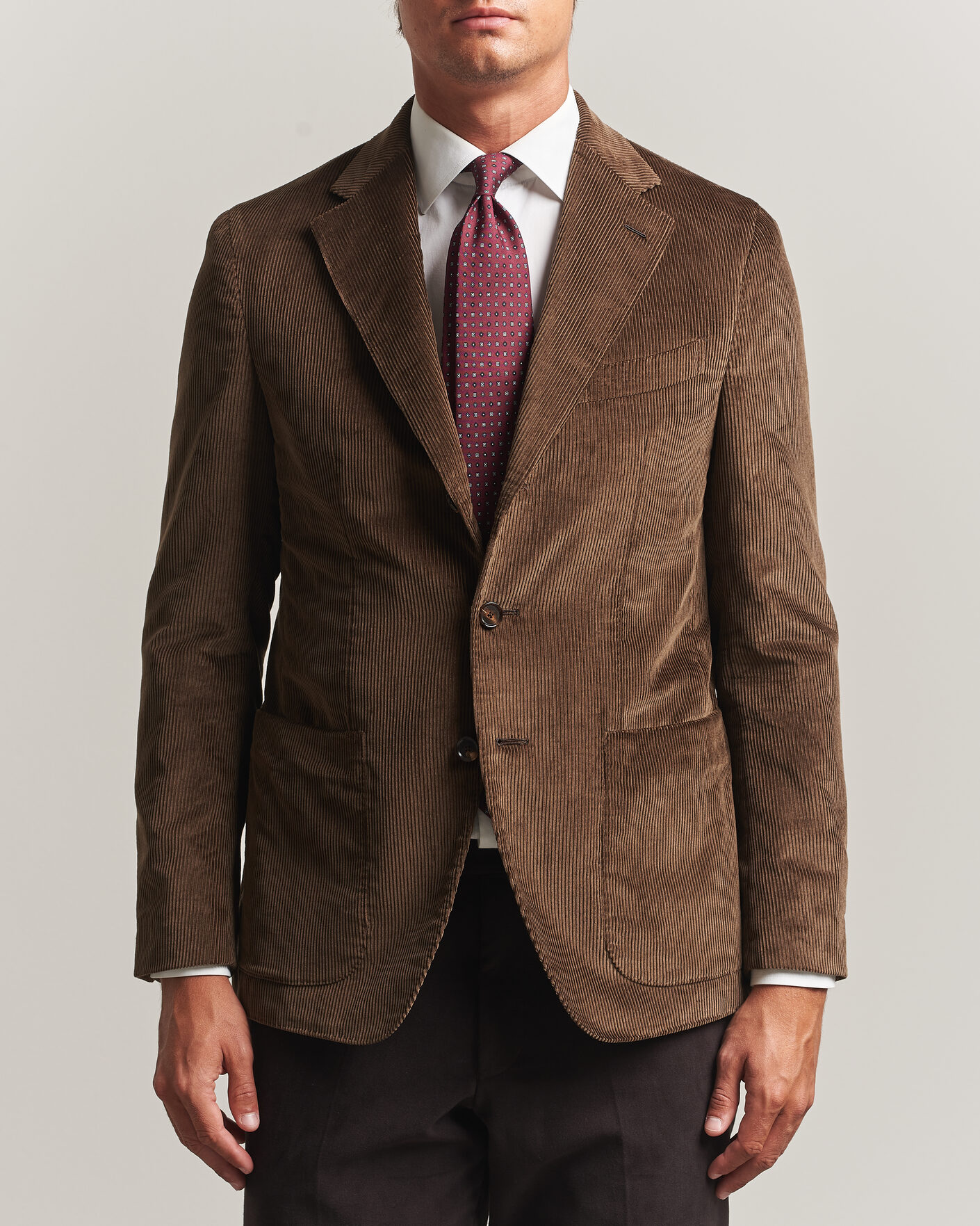 Mies | Pikkutakit | Caruso | Aida Corduroy Blazer Dark Brown