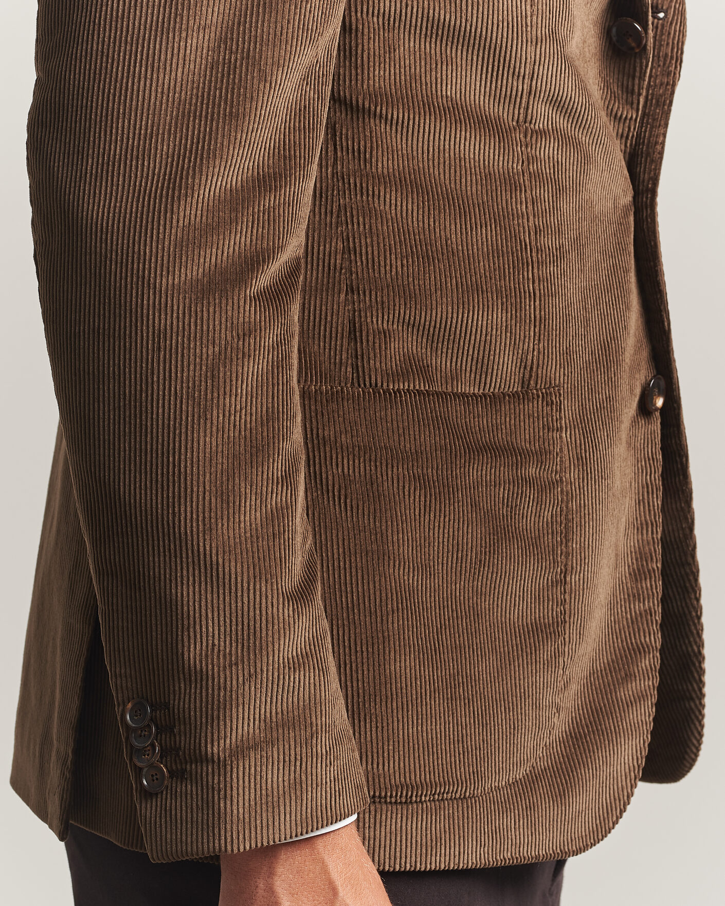 Mies | Pikkutakit | Caruso | Aida Corduroy Blazer Dark Brown