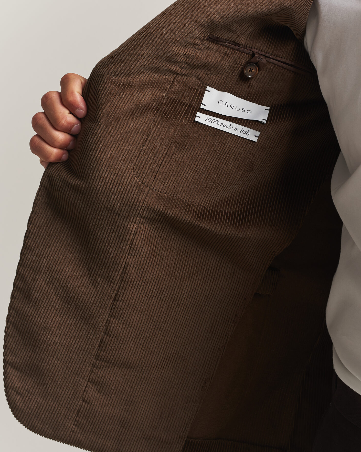 Mies | Pikkutakit | Caruso | Aida Corduroy Blazer Dark Brown