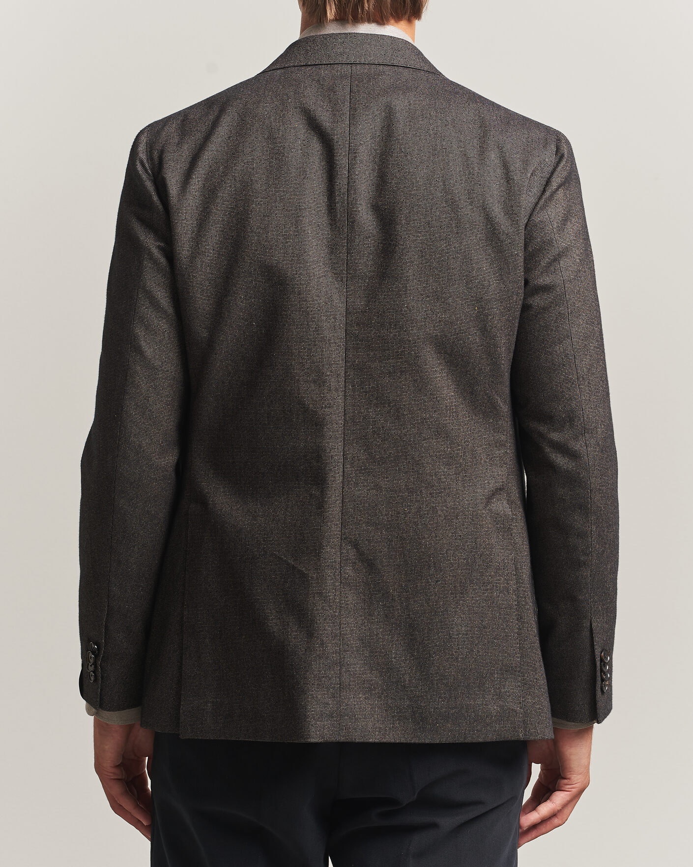 Mies | Pikkutakit | Caruso | Aida Brushed Cotton Blazer Dark Brown