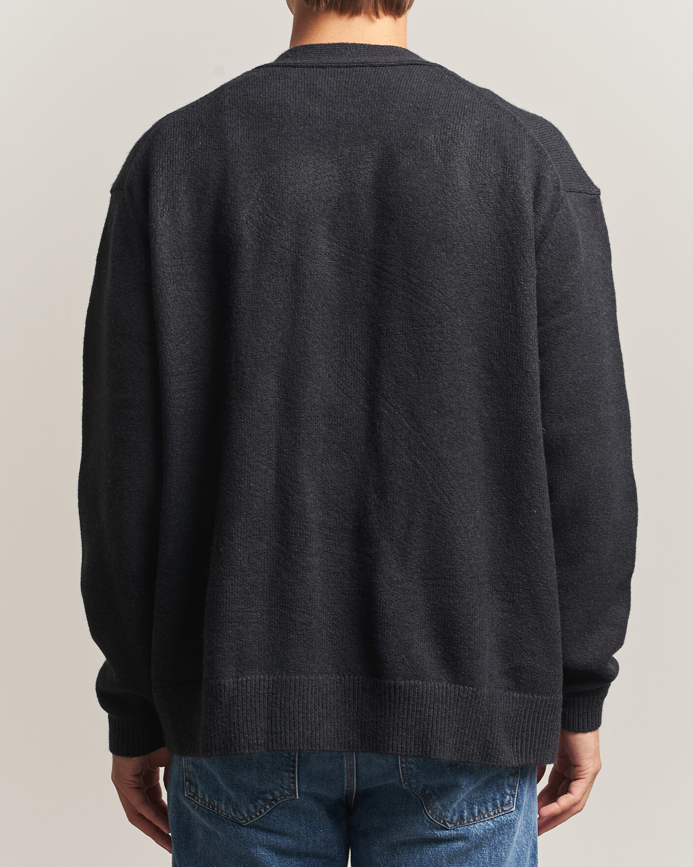 Mies | Puserot | KnowledgeCotton Apparel | Knitted Cardigan Black