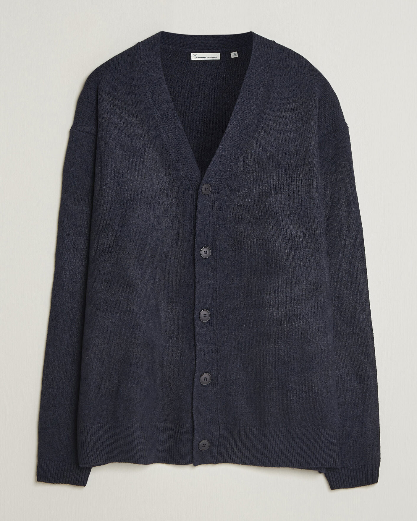 Mies | Puserot | KnowledgeCotton Apparel | Knitted Cardigan Night Sky