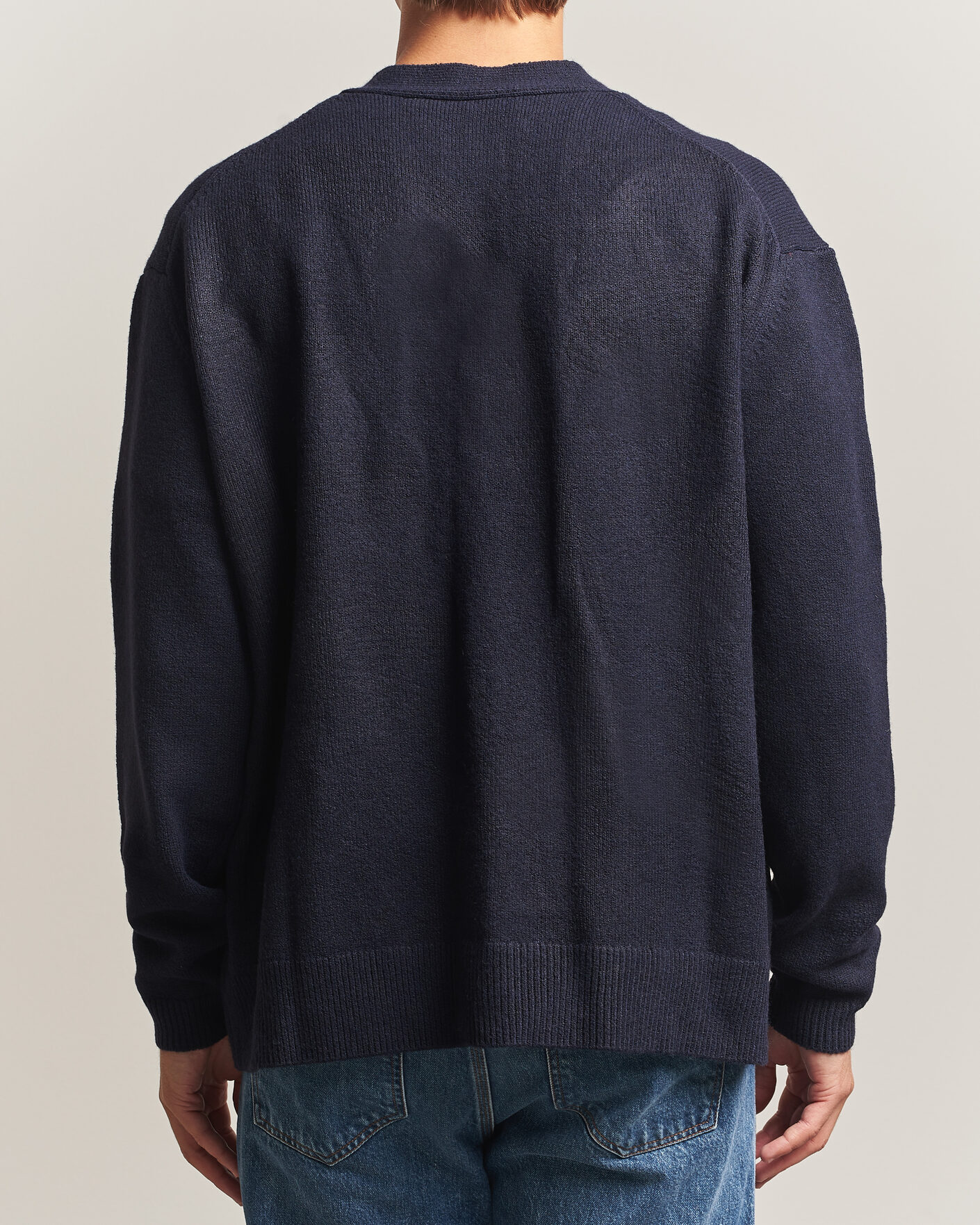Mies | Puserot | KnowledgeCotton Apparel | Knitted Cardigan Night Sky
