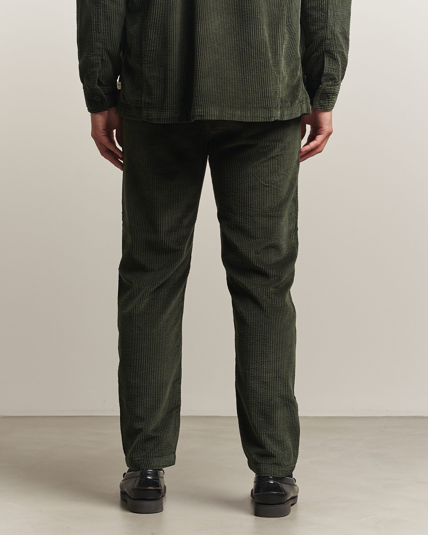 Mies | Housut | KnowledgeCotton Apparel | Chuck Regular Cord Trousers Forest Night