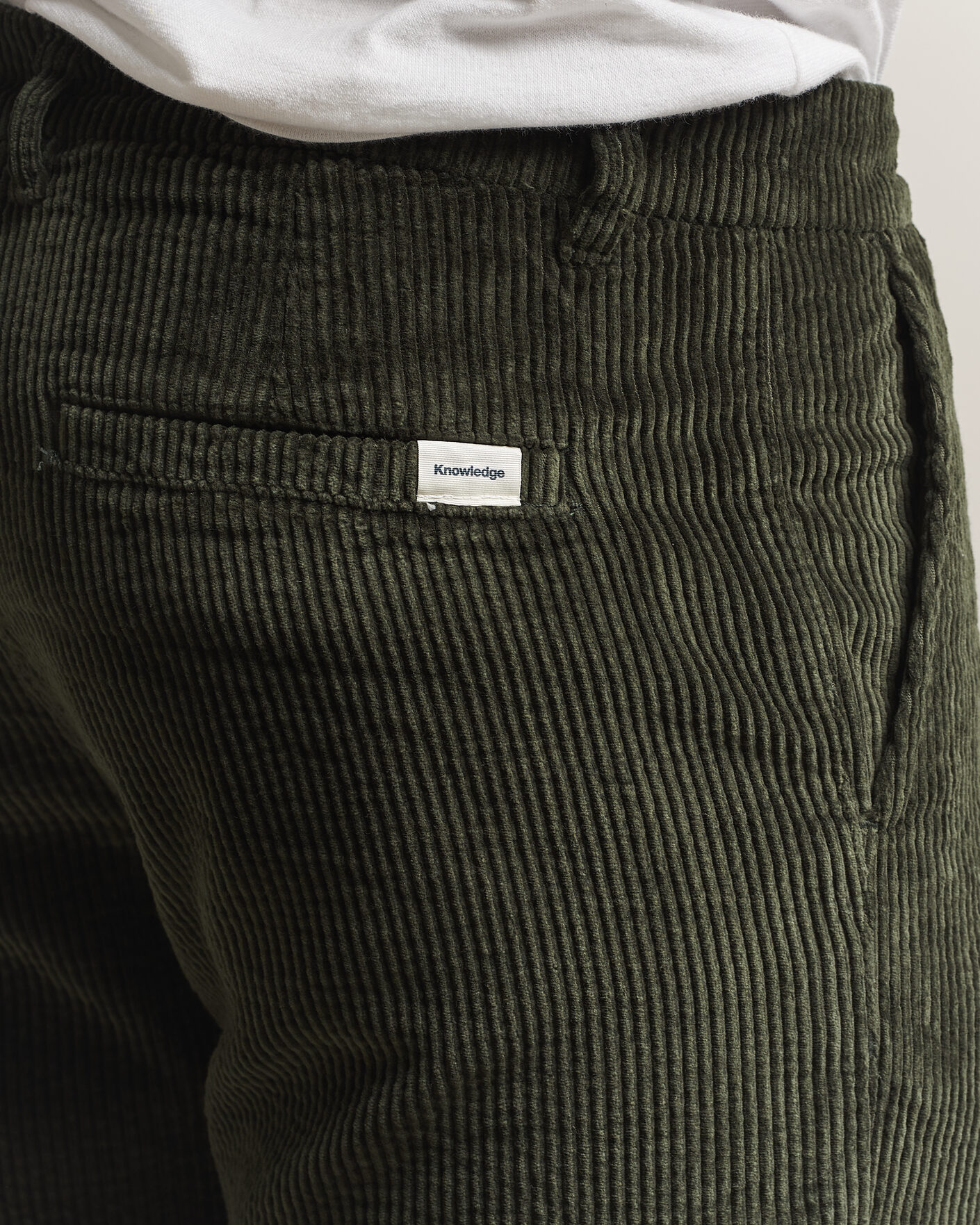 Mies | Housut | KnowledgeCotton Apparel | Chuck Regular Cord Trousers Forest Night