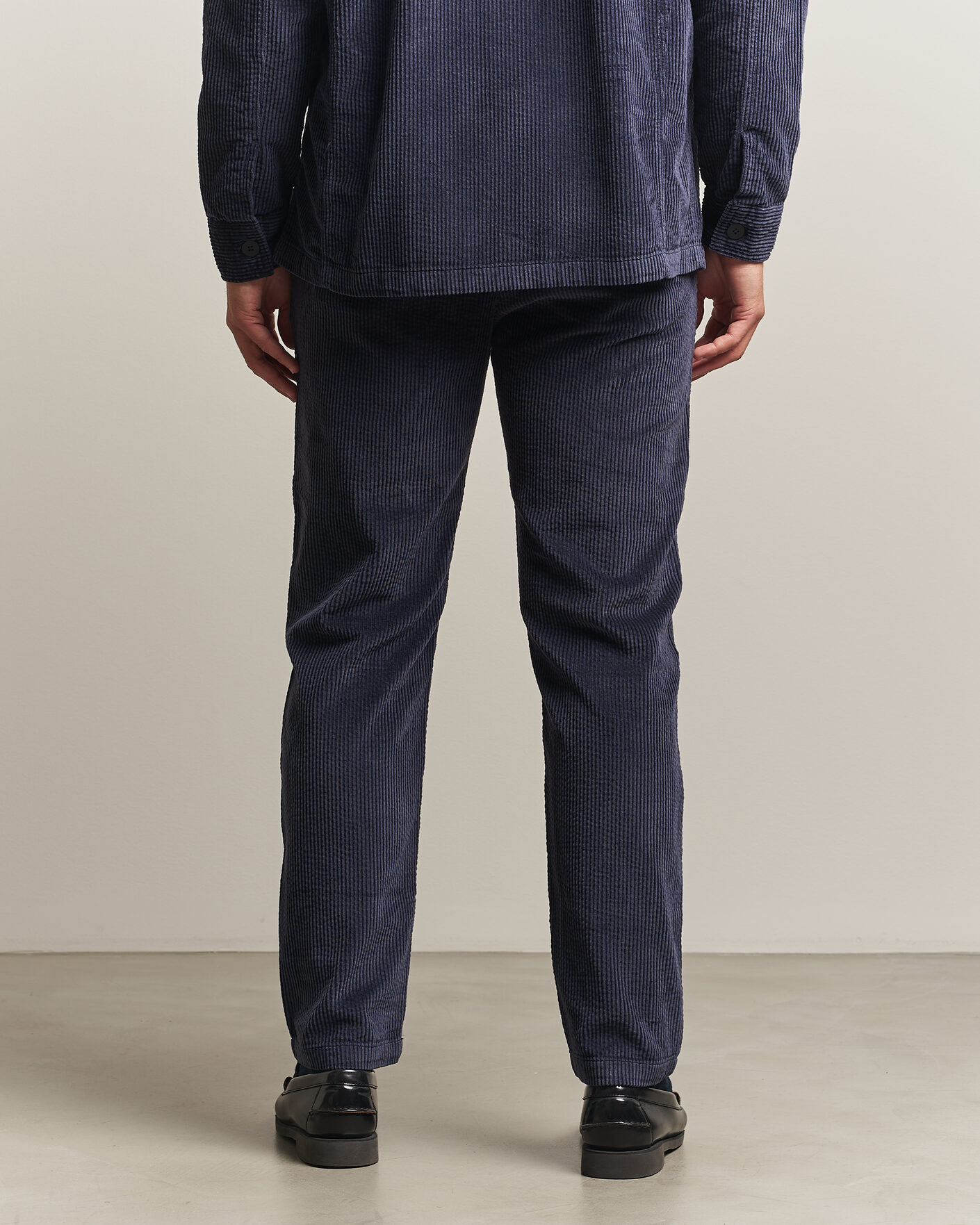 Mies | Housut | KnowledgeCotton Apparel | Chuck Regular Cord Trousers Night Sky