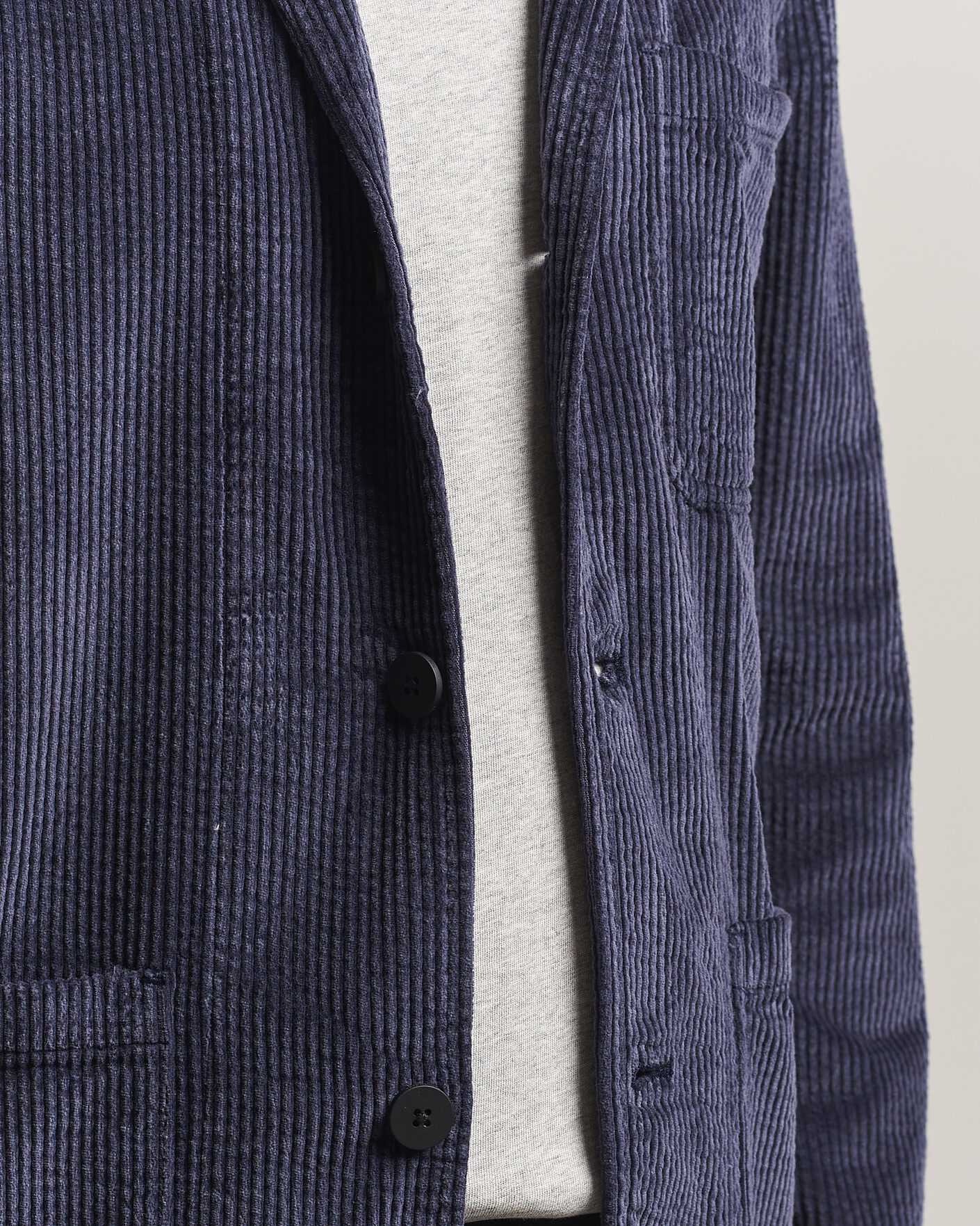 Mies | Pikkutakit | KnowledgeCotton Apparel | Cotton Corduroy Blazer Night Sky