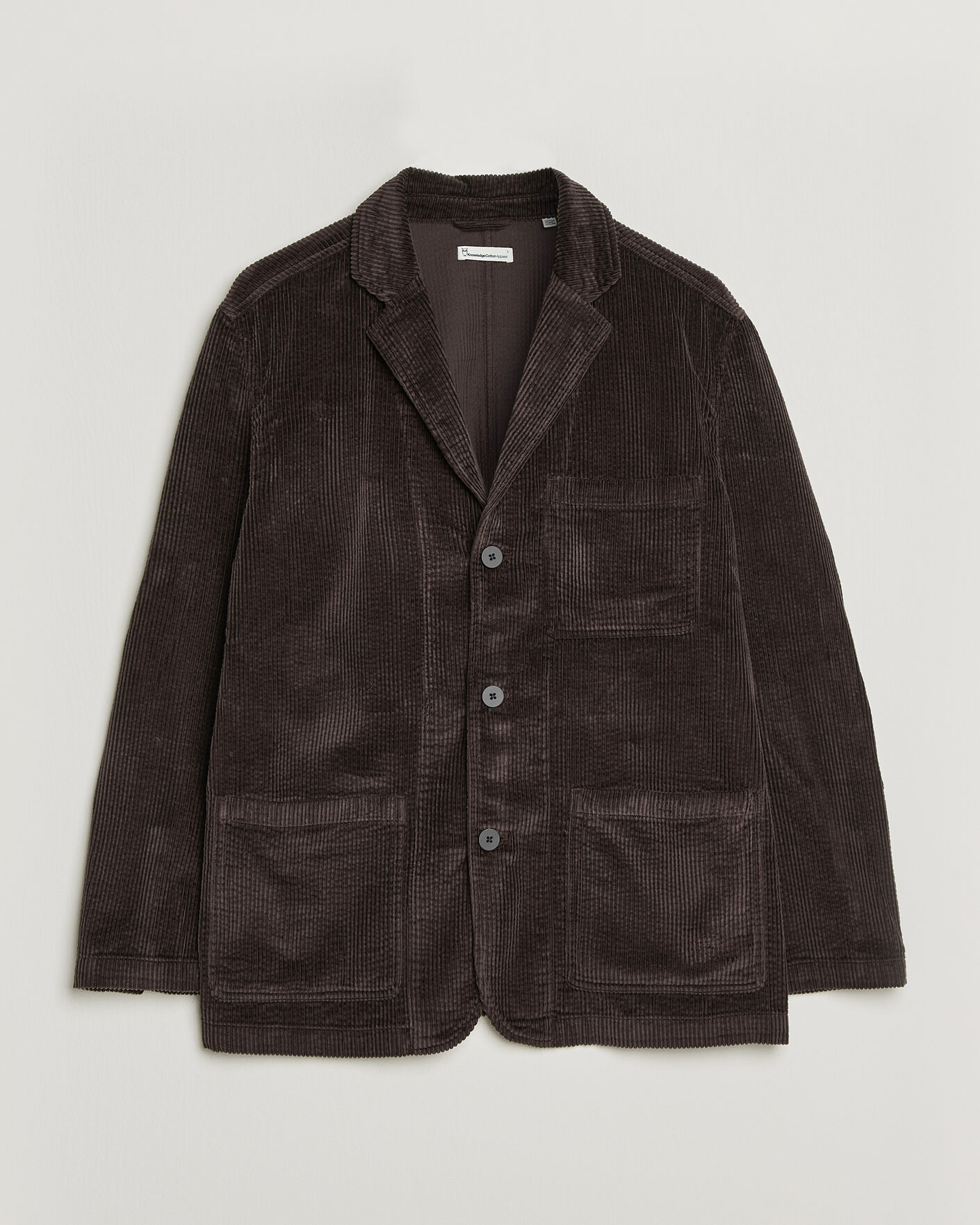 Mies | Pikkutakit | KnowledgeCotton Apparel | Cotton Corduroy Blazer Chocolate