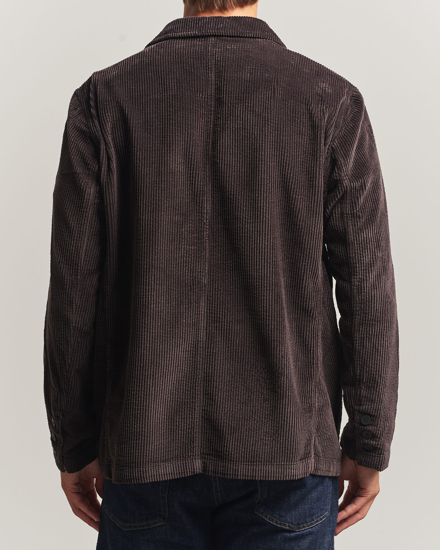 Mies | Pikkutakit | KnowledgeCotton Apparel | Cotton Corduroy Blazer Chocolate