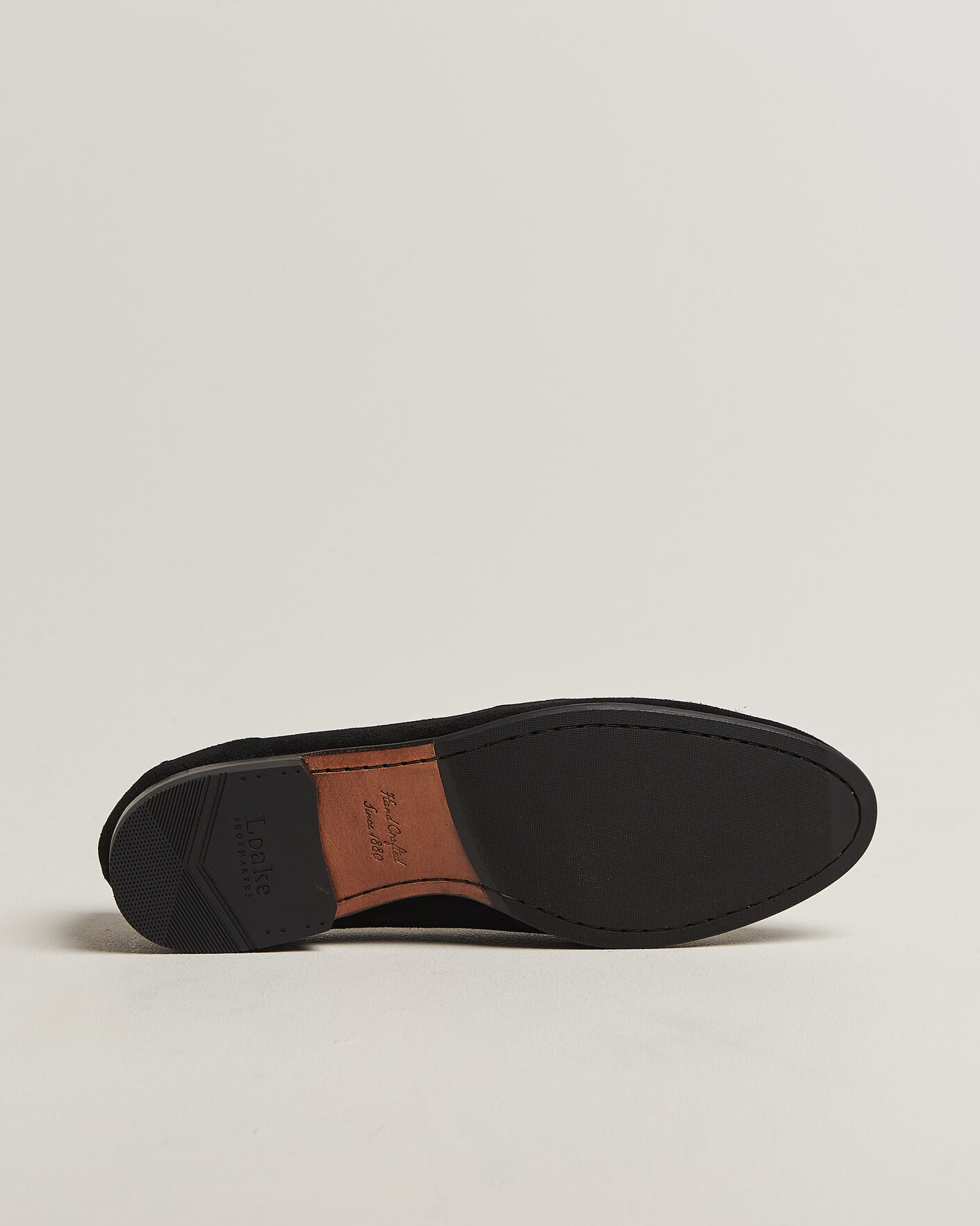 Mies | Loaferit | Loake 1880 | Belgrave Black Suede Belgian Loafer Black