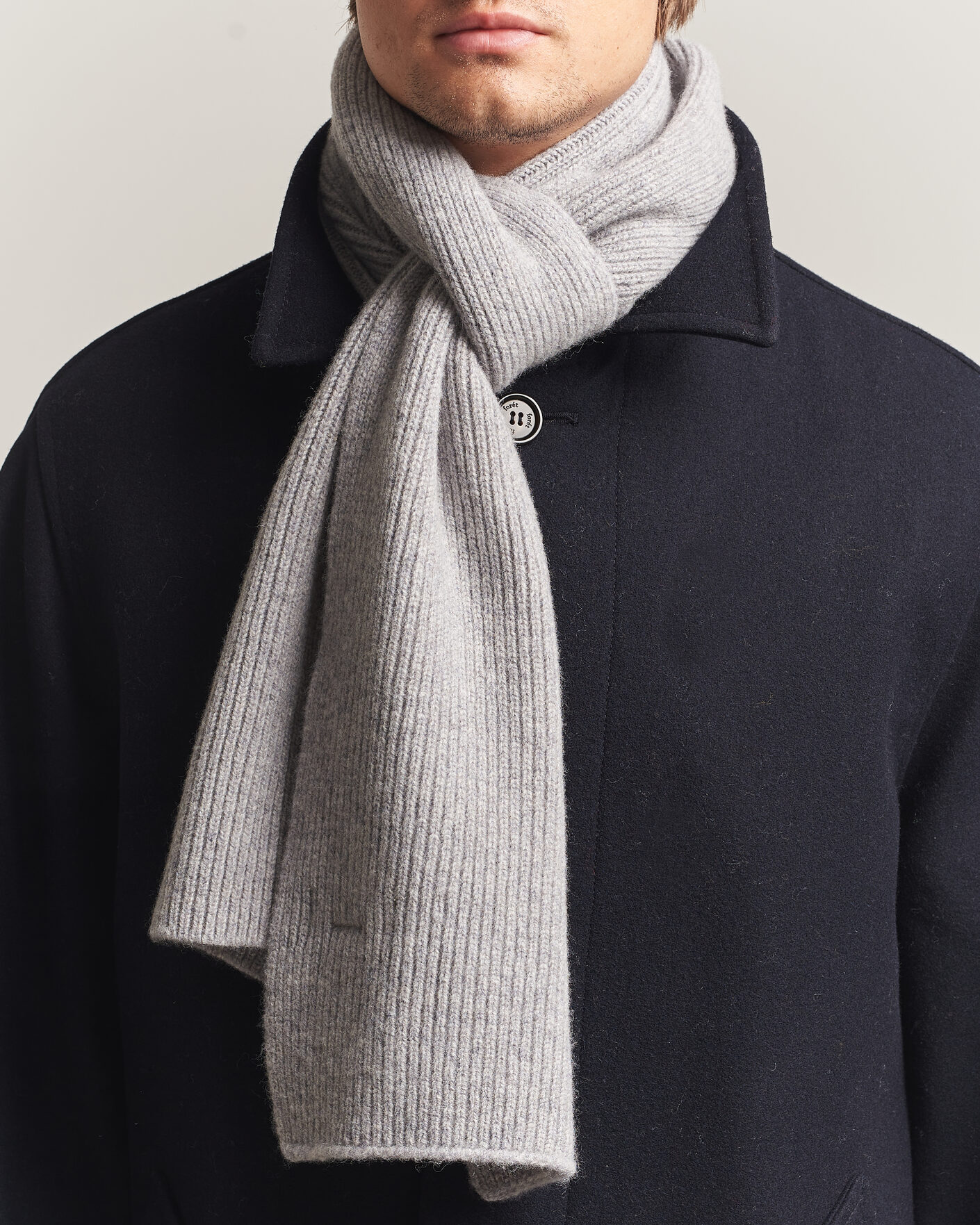 Mies | Kaulaliinat | Robert Mackie | Clyde Lambswool Scarf Light Grey