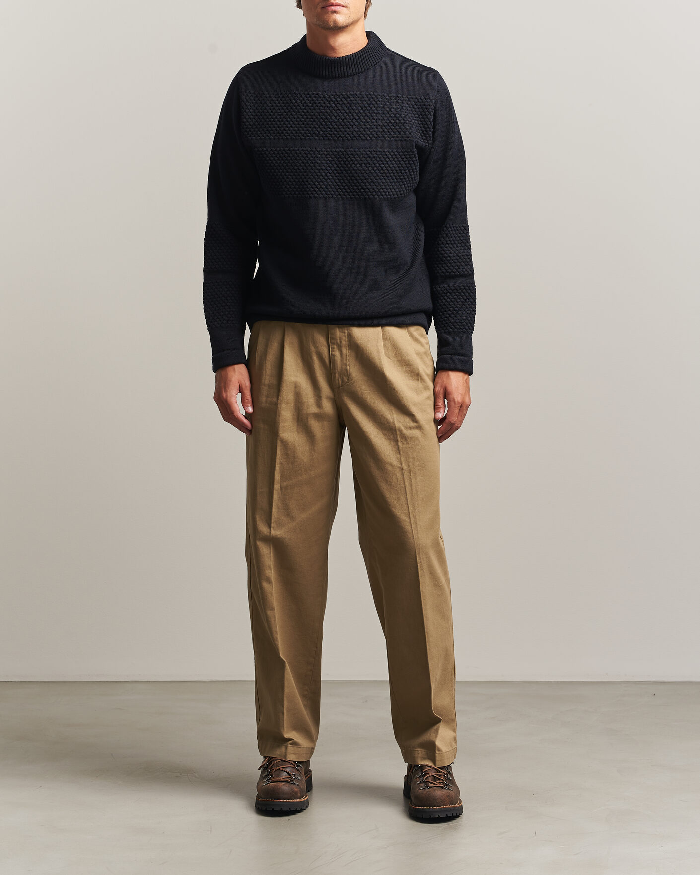 Mies | Puserot | S.N.S. Herning | Fisherman Mock Neck Navy Blue