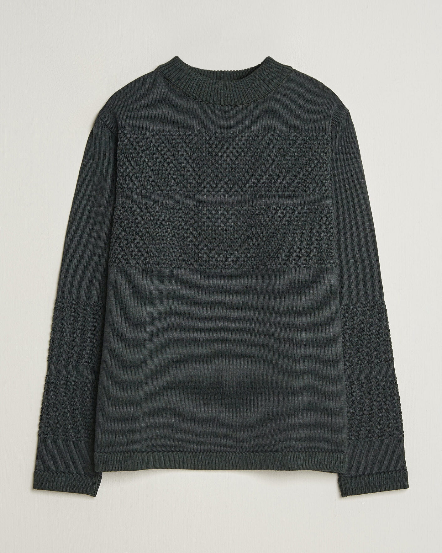 Mies | Puserot | S.N.S. Herning | Fisherman Mock Neck Terrain Green