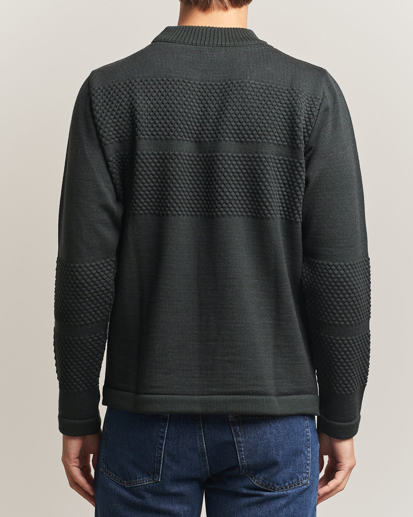 Mies | Puserot | S.N.S. Herning | Fisherman Mock Neck Terrain Green