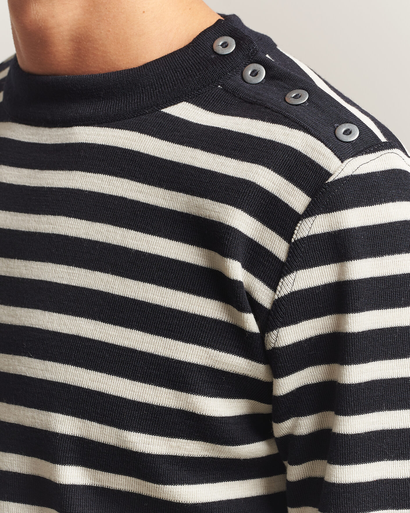 Mies | Puserot | S.N.S. Herning | Naval Crew Neck Navy/White
