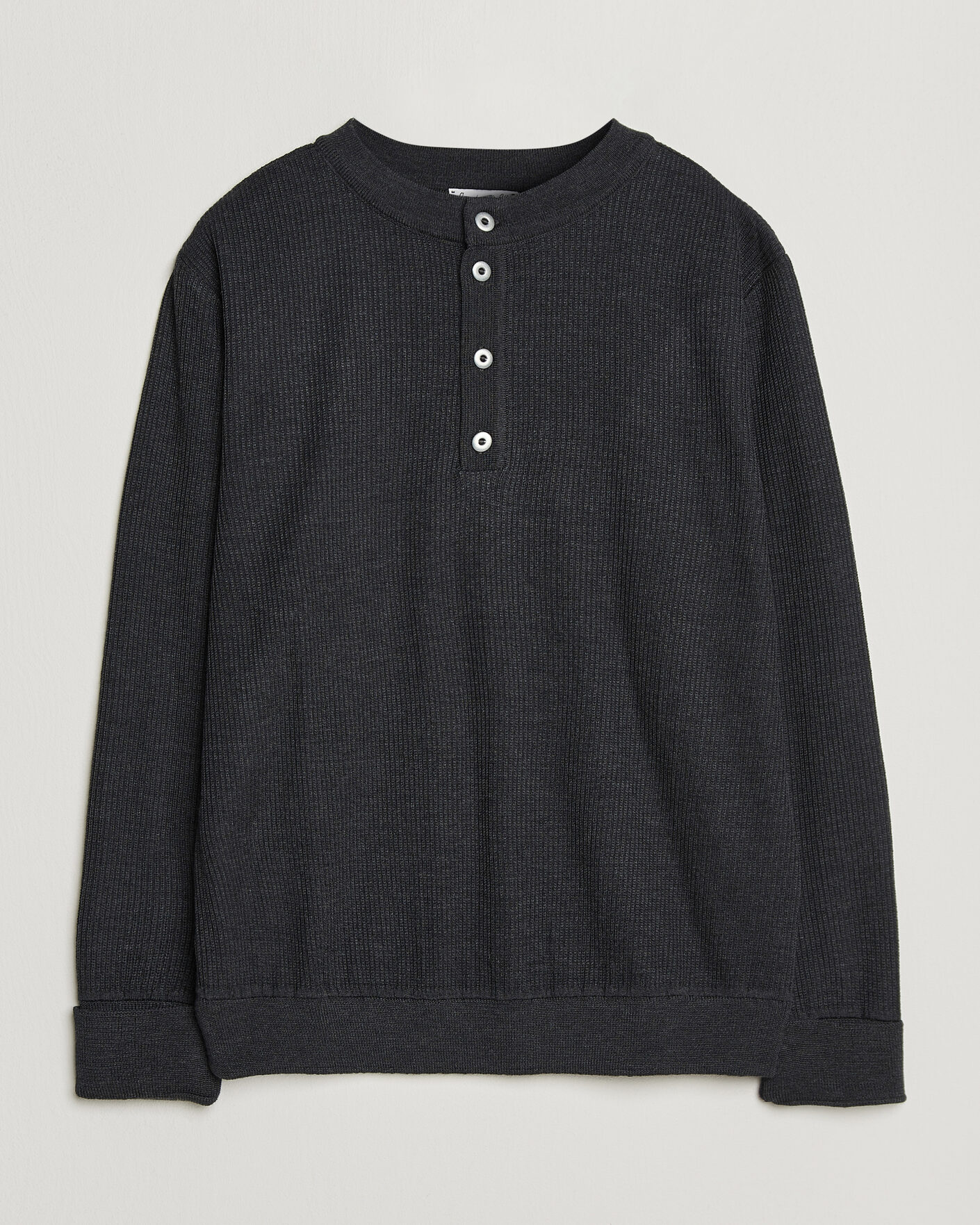 Mies | Puserot | S.N.S. Herning | Stamina Rib Henley Magnetite Black