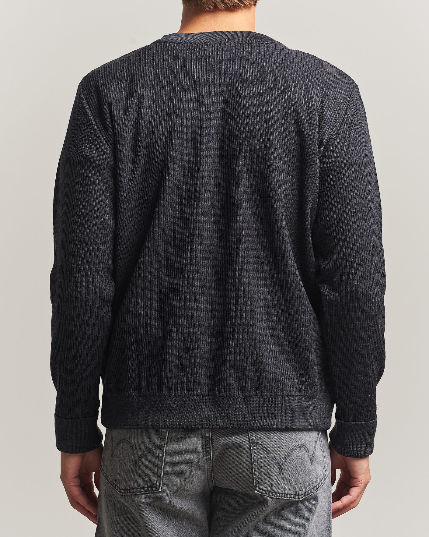 Mies | Puserot | S.N.S. Herning | Stamina Rib Henley Magnetite Black
