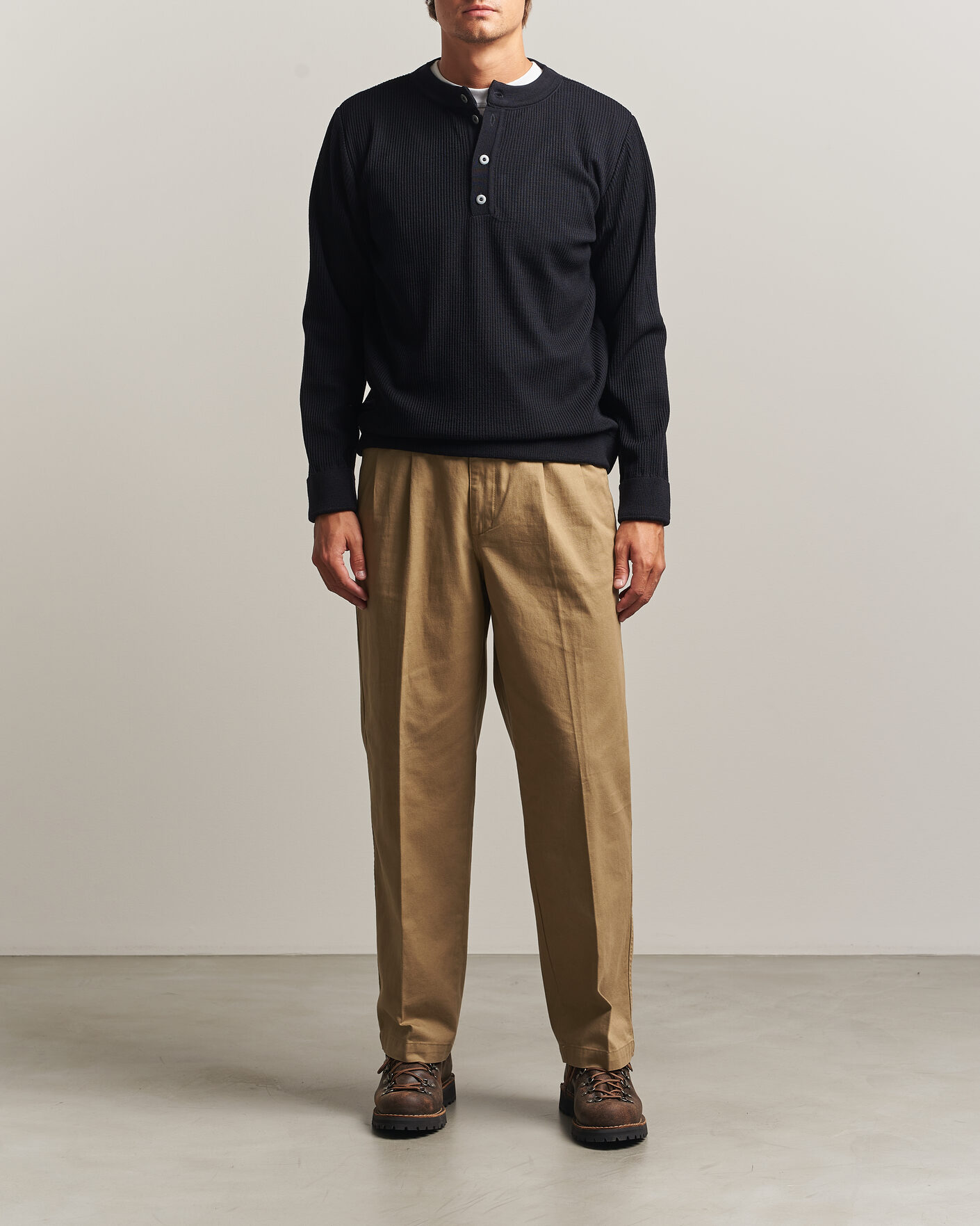 Mies | Puserot | S.N.S. Herning | Stamina Rib Henley Navy Blue