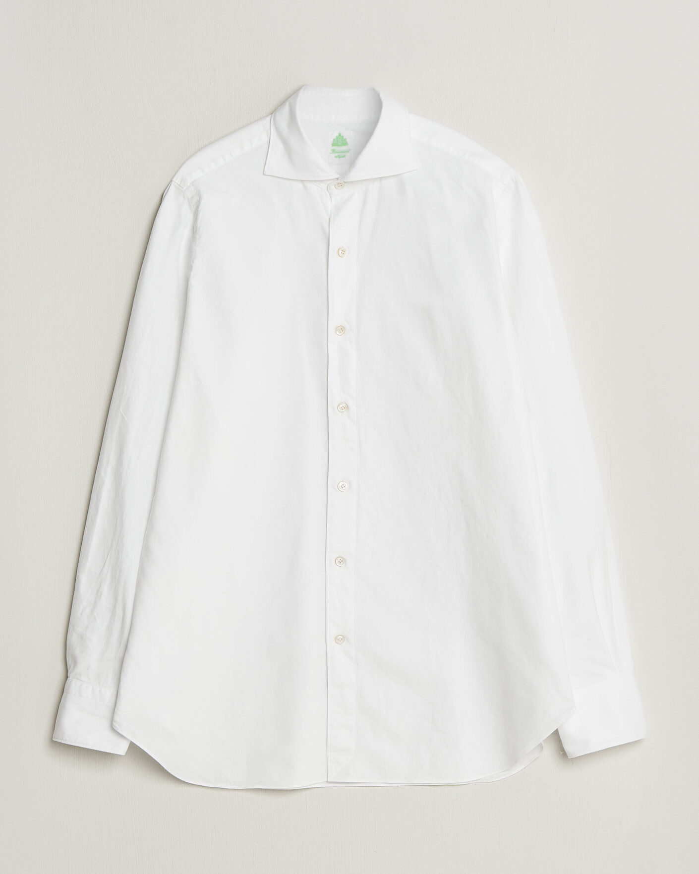 Mies | Kauluspaidat | Finamore Napoli | Gaeta Flannel Sport Shirt White