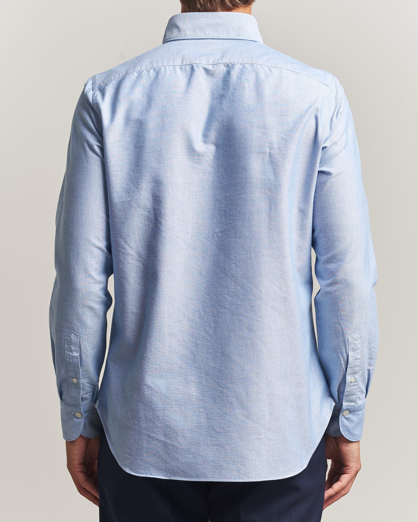 Mies | Kauluspaidat | Finamore Napoli | Gaeta Oxford Button Down Shirt Light Blue