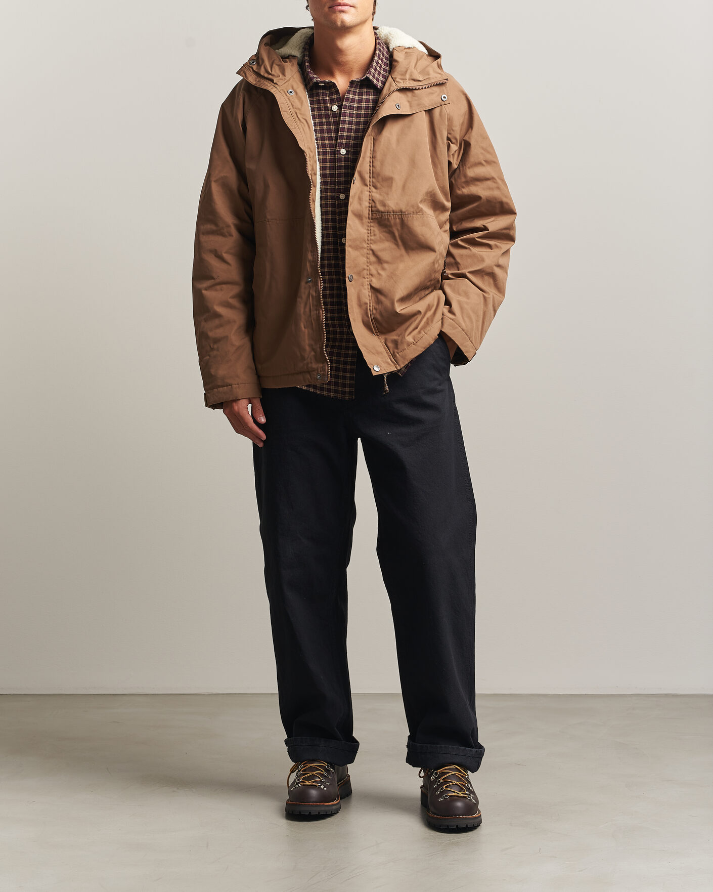 Mies | Takit | Fjällräven | Vardag G-1000 Pile Jacket Wood Brown