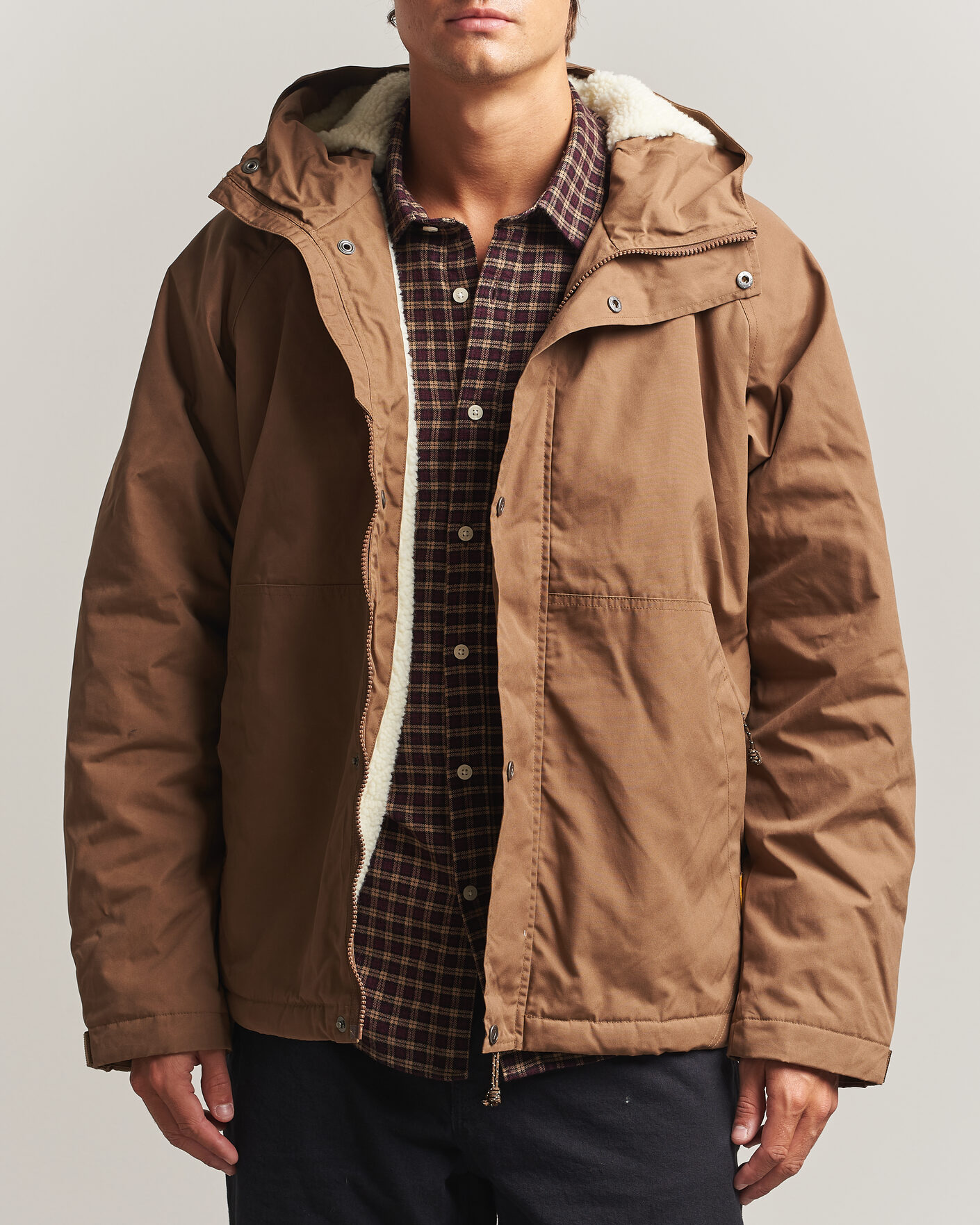 Mies | Takit | Fjällräven | Vardag G-1000 Pile Jacket Wood Brown