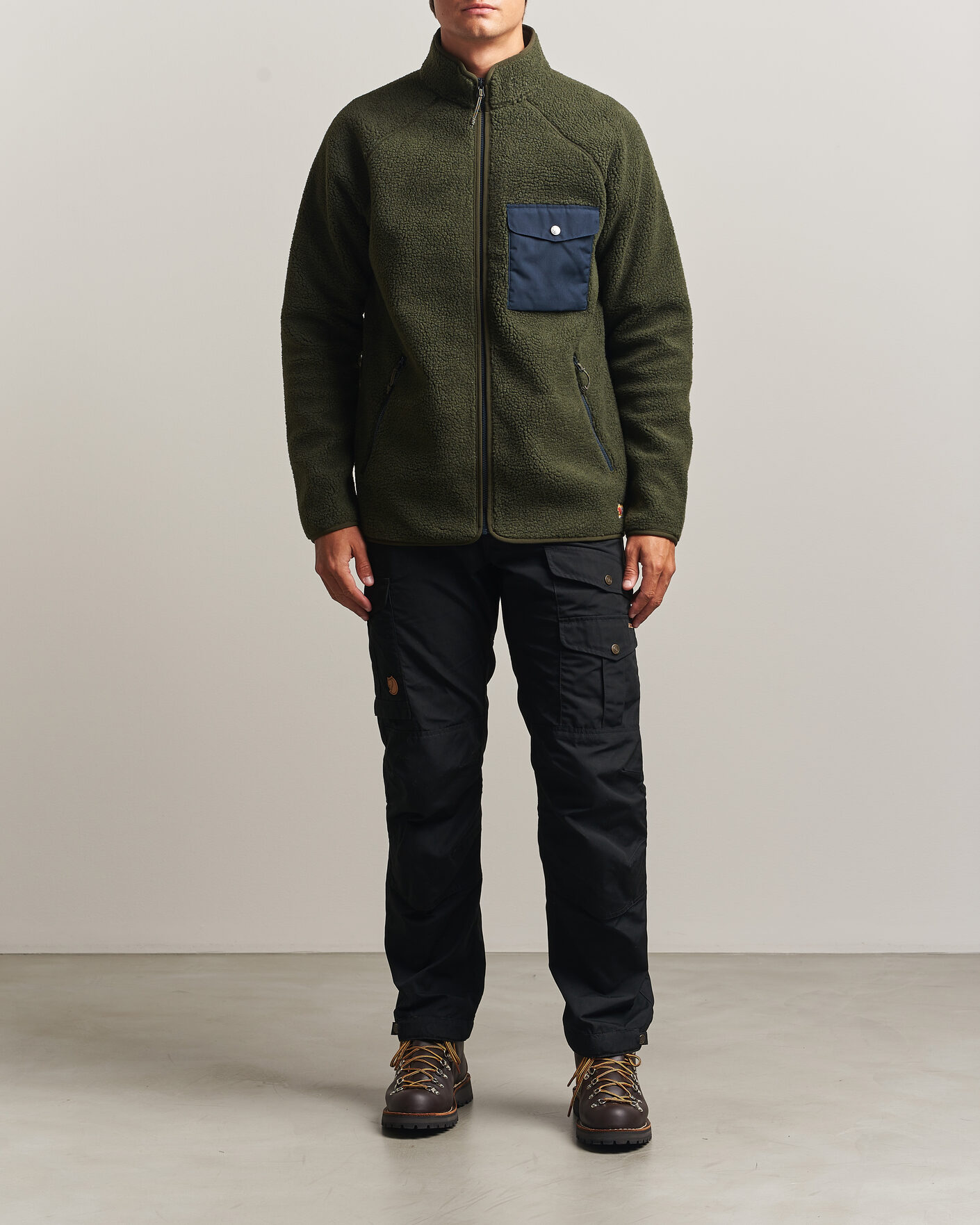 Mies | Puserot | Fjällräven | Vardag Pile Fleece Zip Jacket Deep Forest