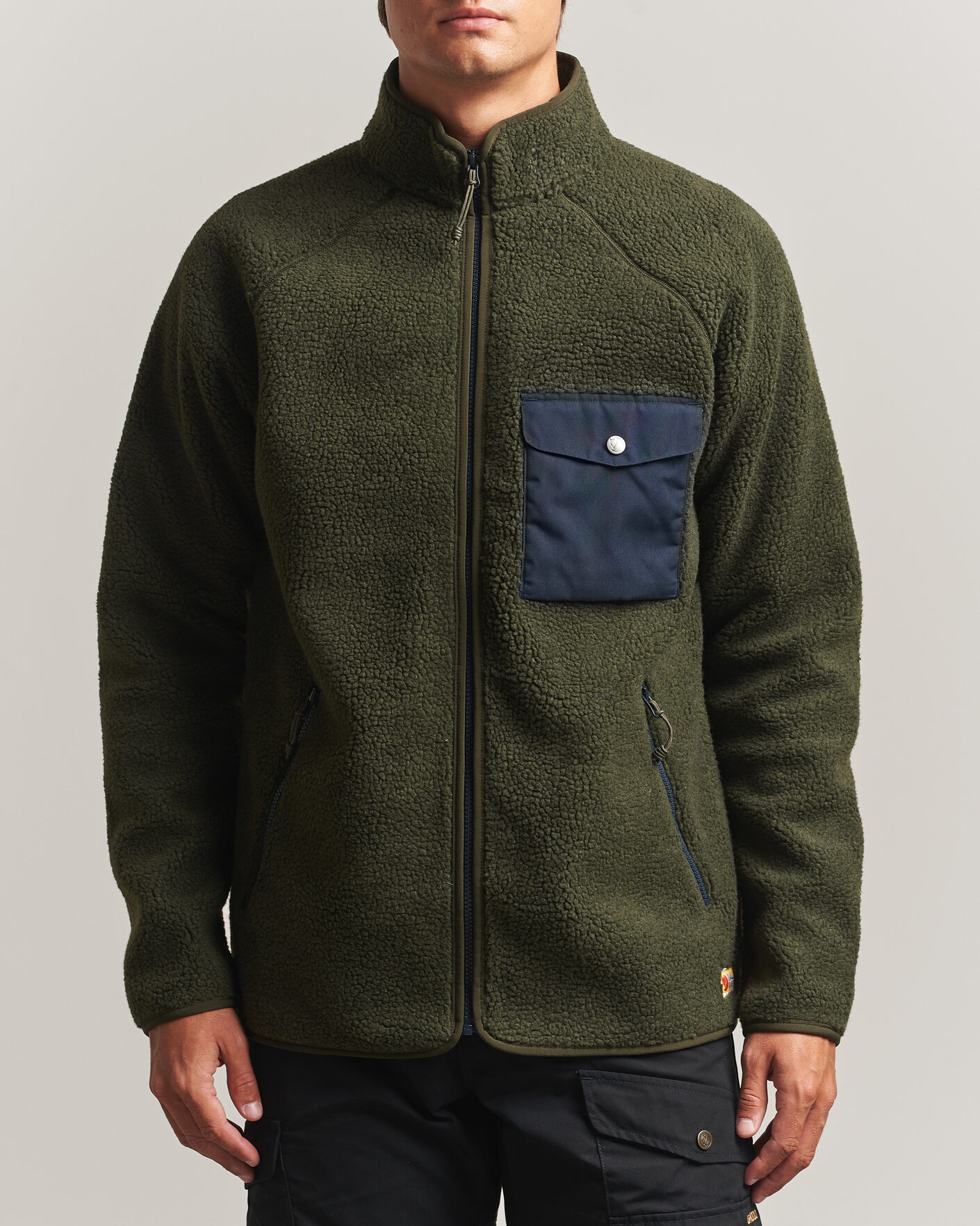 Mies | Puserot | Fjällräven | Vardag Pile Fleece Zip Jacket Deep Forest