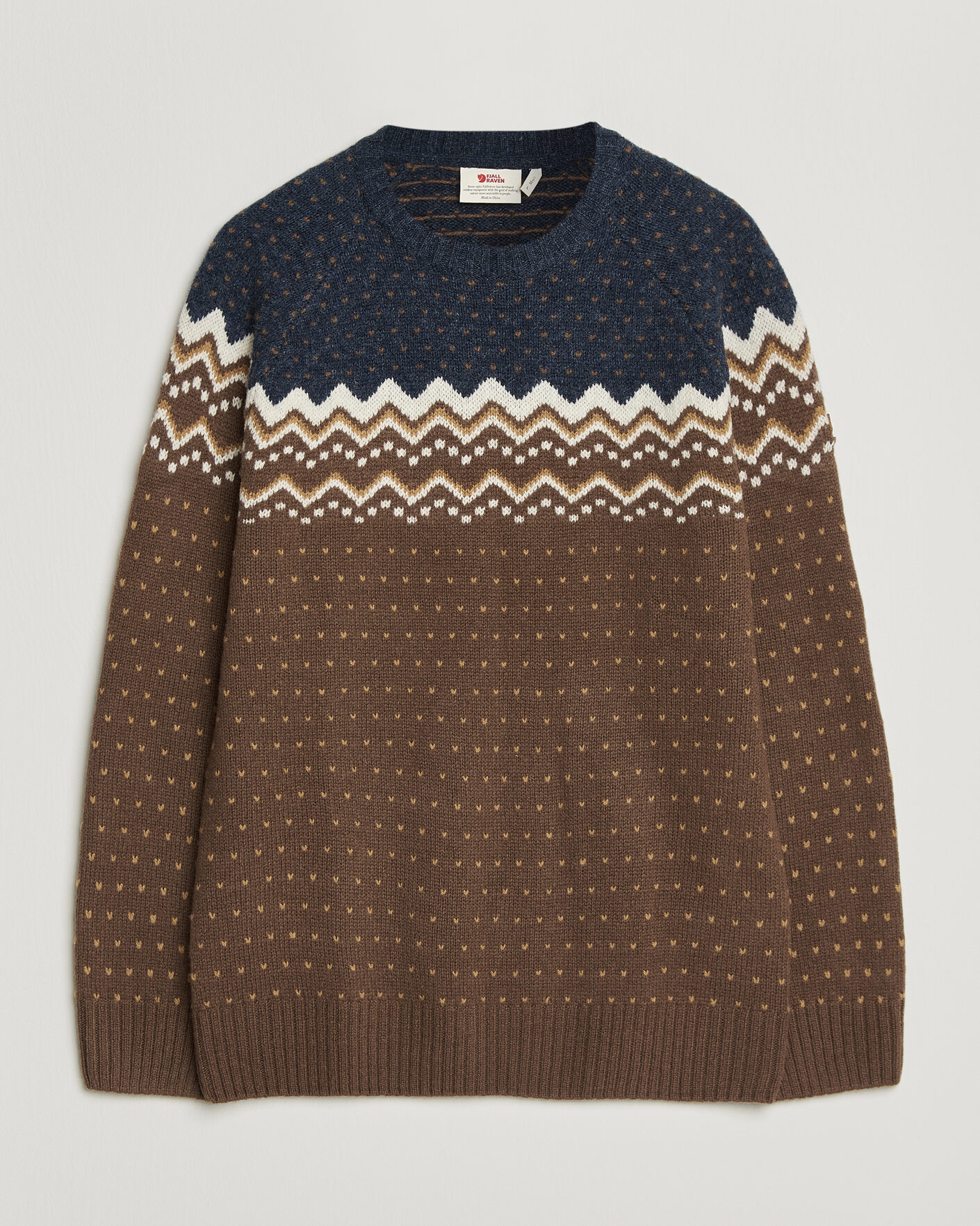 Mies | Puserot | Fjällräven | Övik Knit Wool Sweater Dark Oak