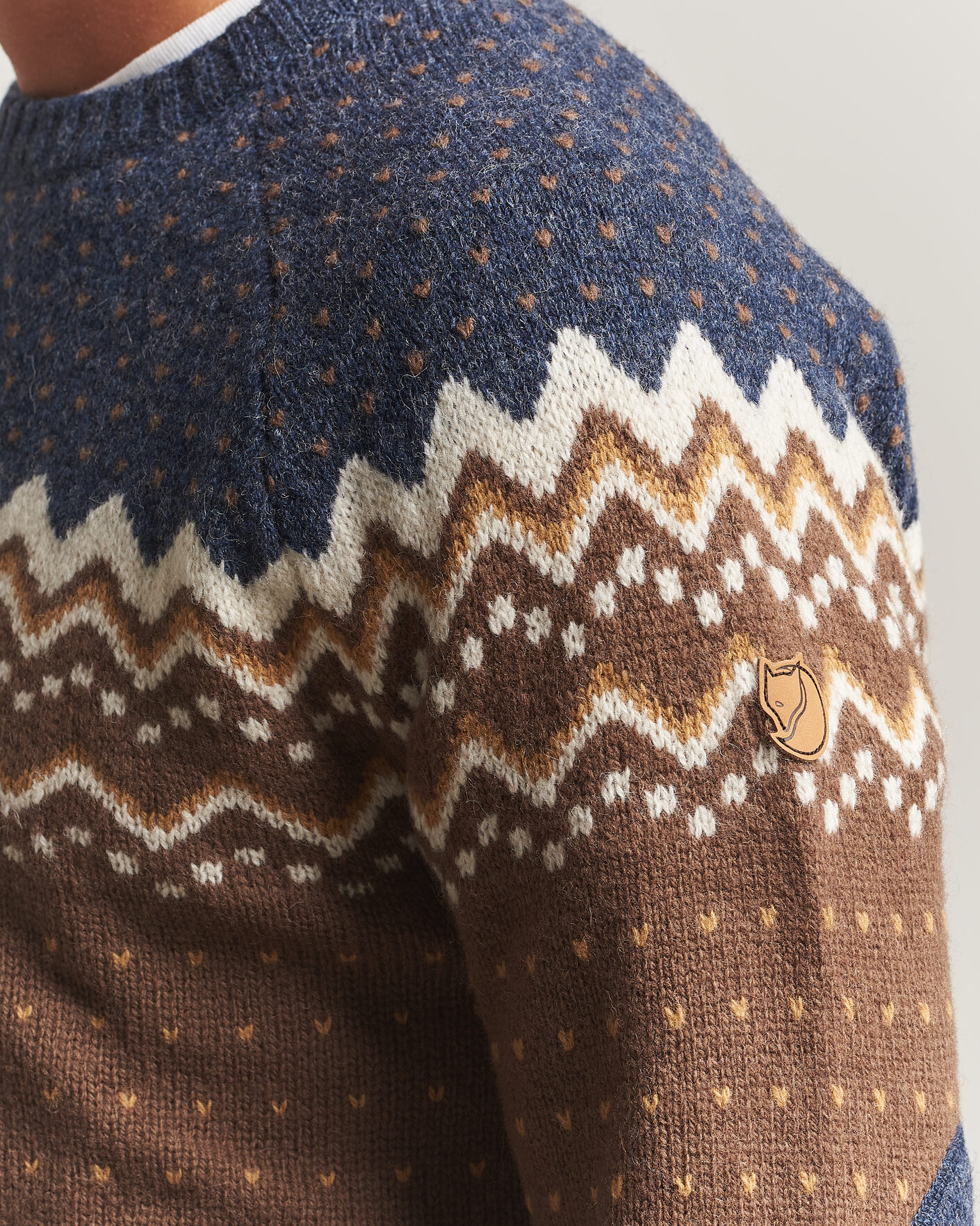 Mies | Puserot | Fjällräven | Övik Knit Wool Sweater Dark Oak