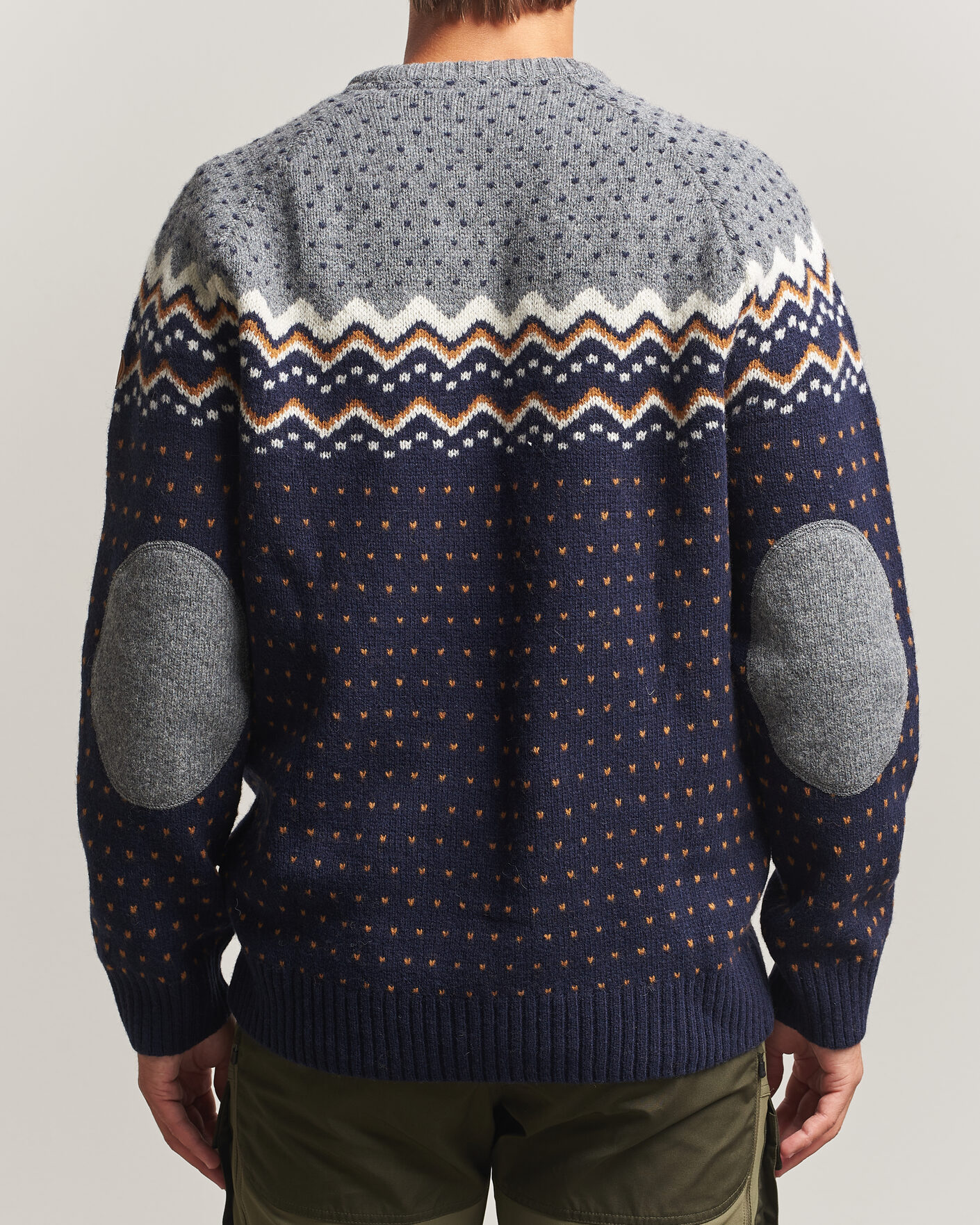 Mies | Puserot | Fjällräven | Övik Knit Wool Sweater Dark Navy