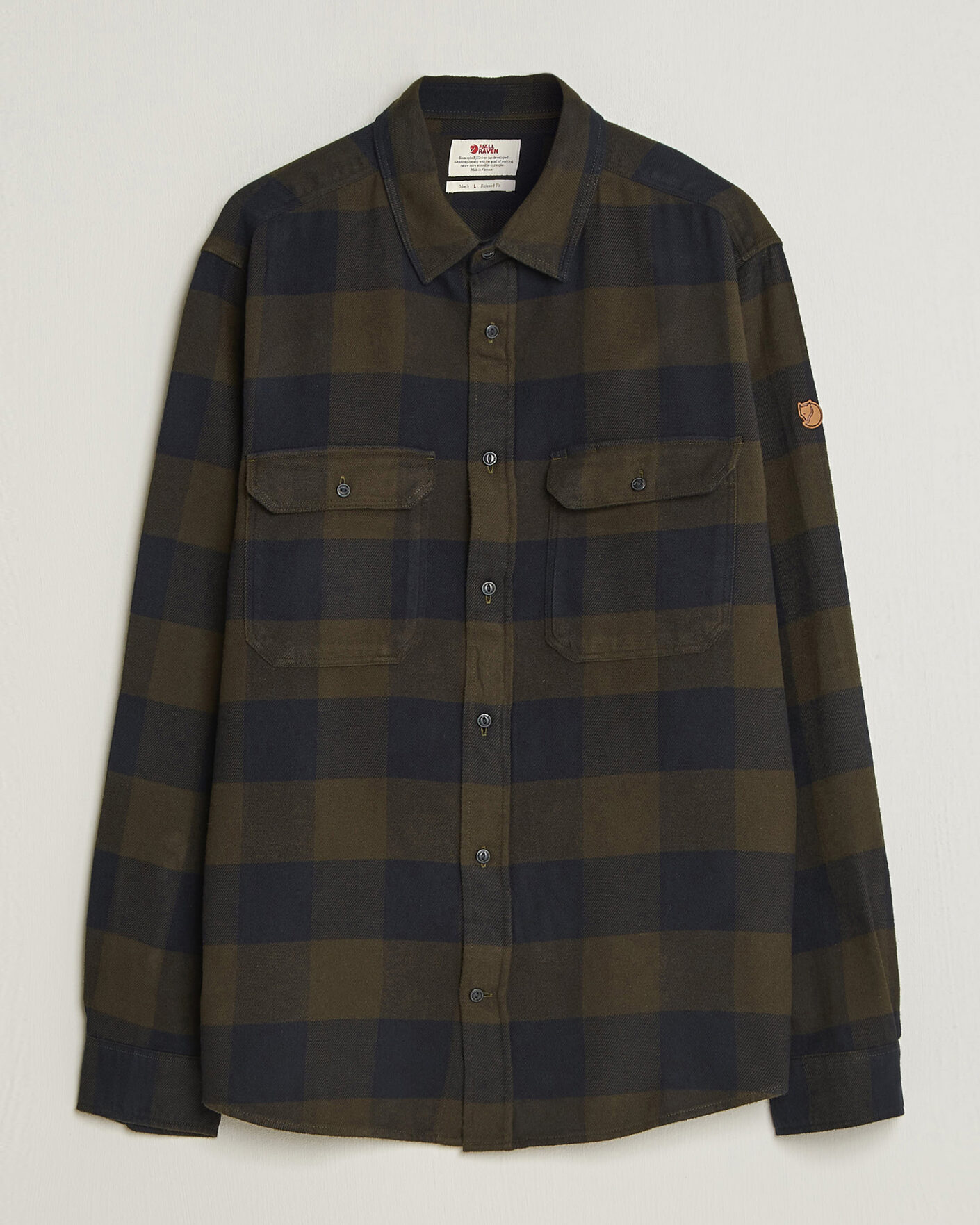 Mies | Kauluspaidat | Fjällräven | Övik Heavy Flannel Shirt Deep Forest