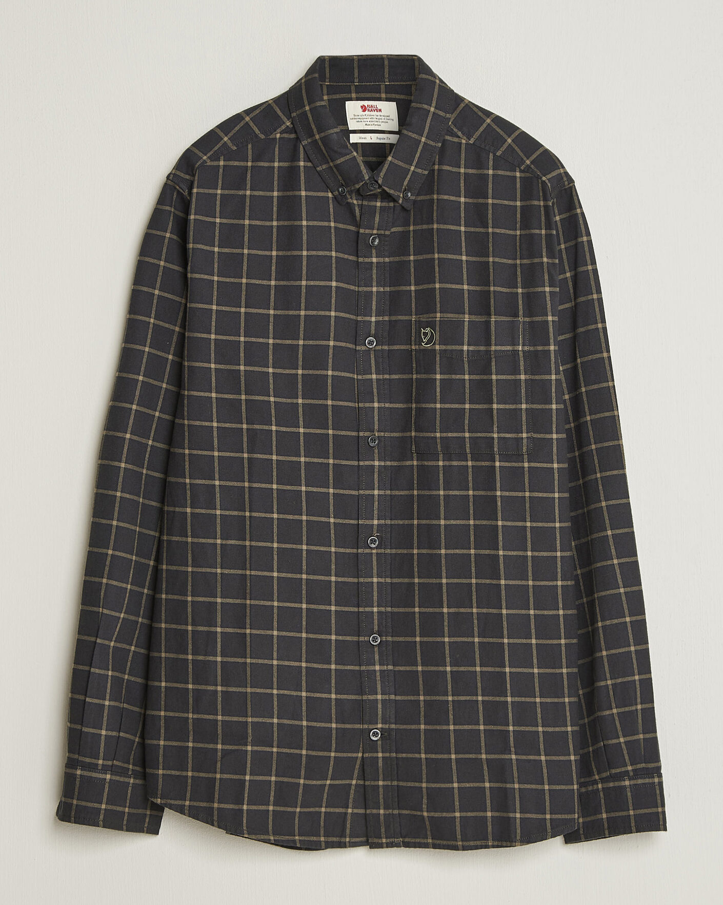 Mies | Kauluspaidat | Fjällräven | Övik Flannel Shirt Dark Grey