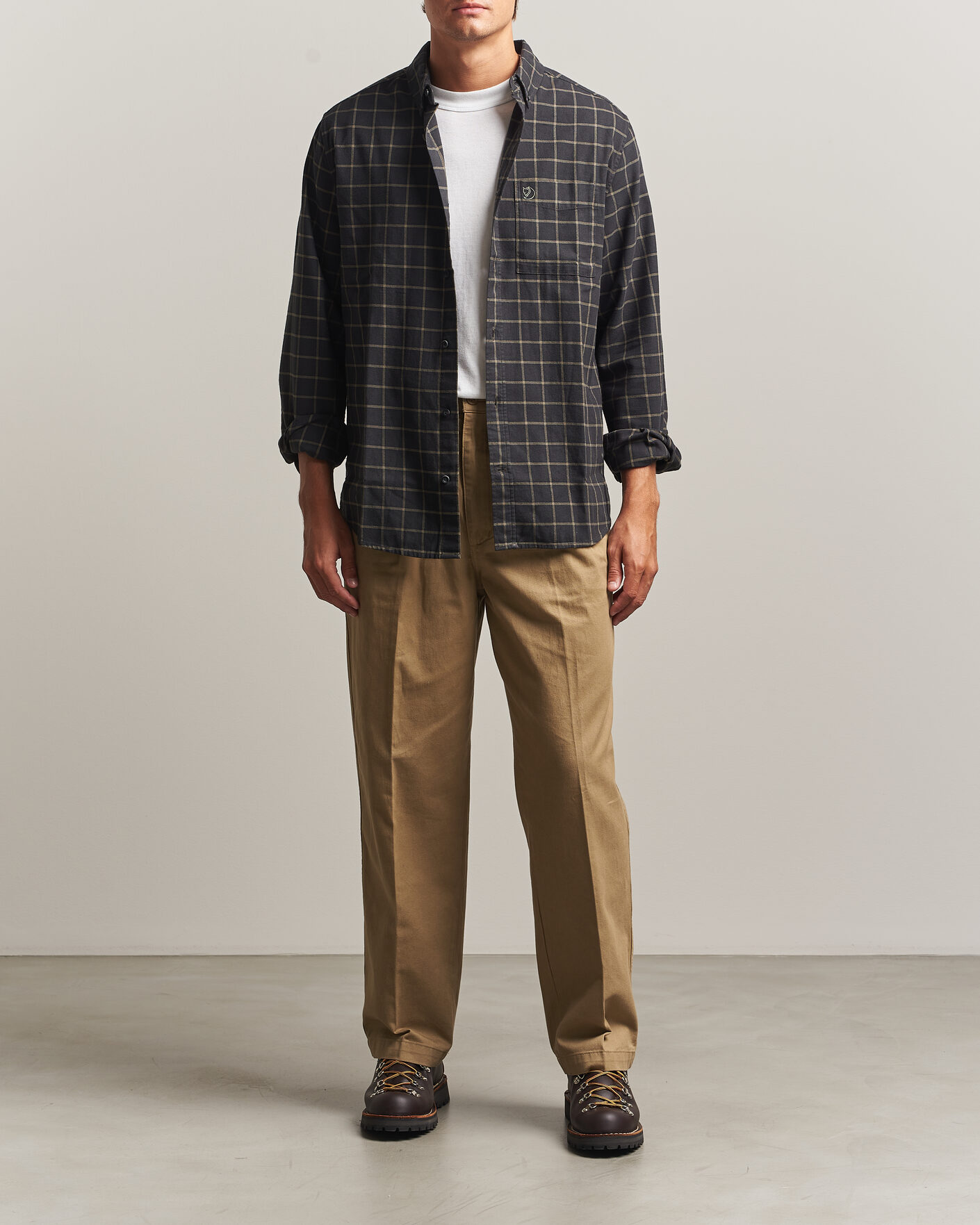 Mies | Kauluspaidat | Fjällräven | Övik Flannel Shirt Dark Grey