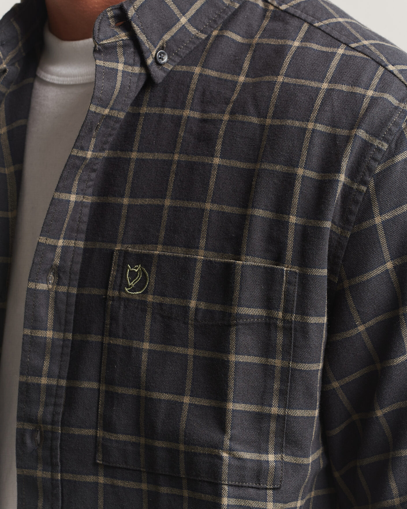 Mies | Kauluspaidat | Fjällräven | Övik Flannel Shirt Dark Grey
