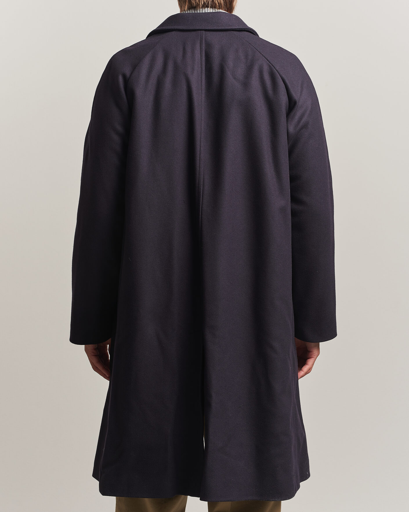 Mies | Takit | Gloverall | Chesterfield Wool/Cashmere Refined Coat Navy