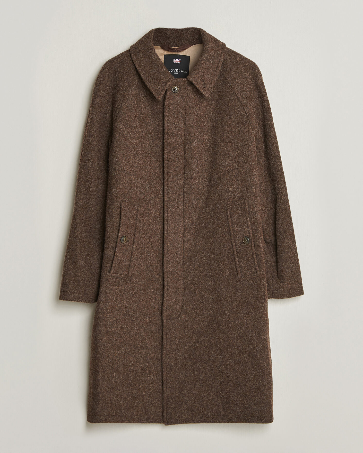 Mies | Takit | Gloverall | Hynes Wool Coat Mocha