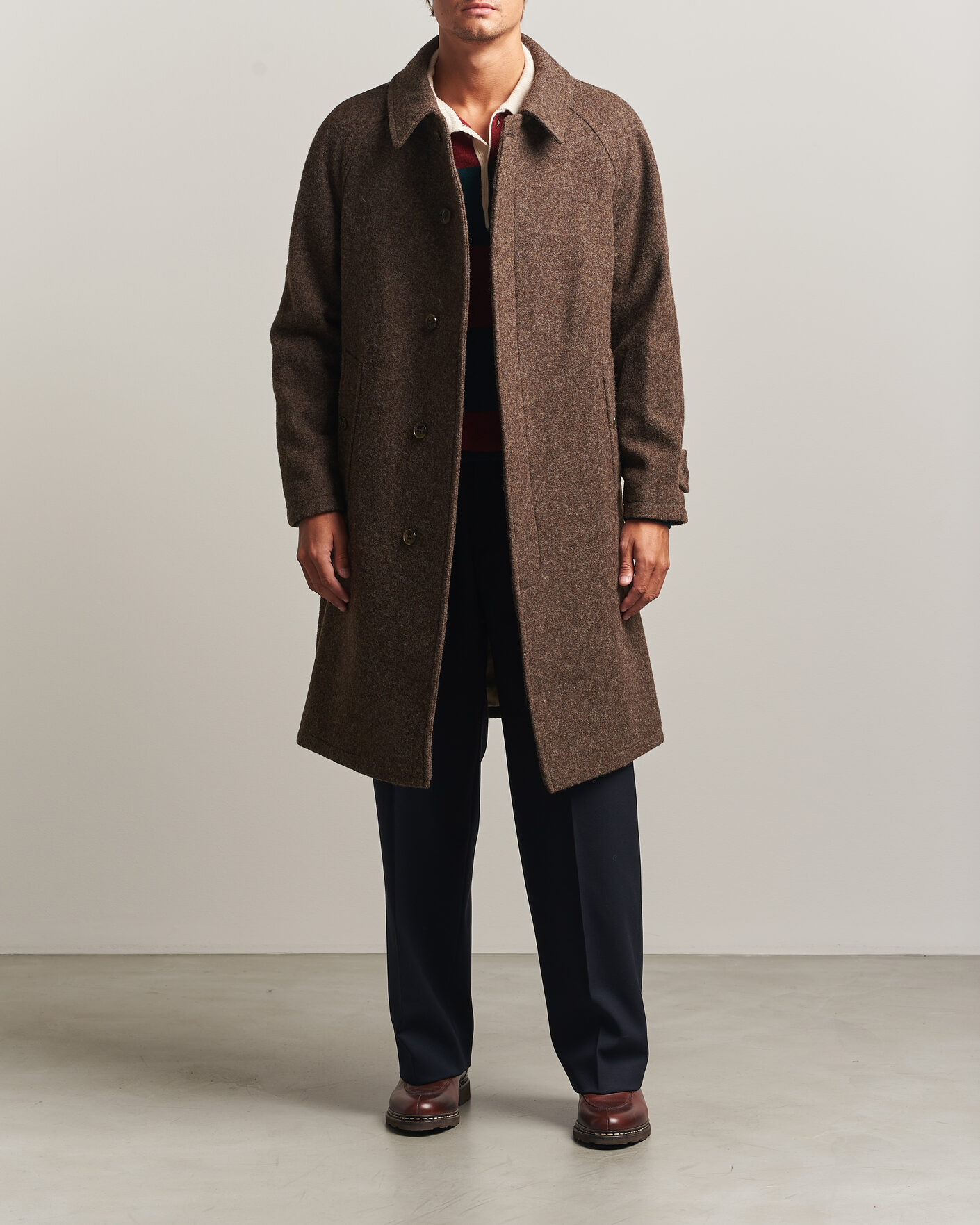 Mies | Takit | Gloverall | Hynes Wool Coat Mocha