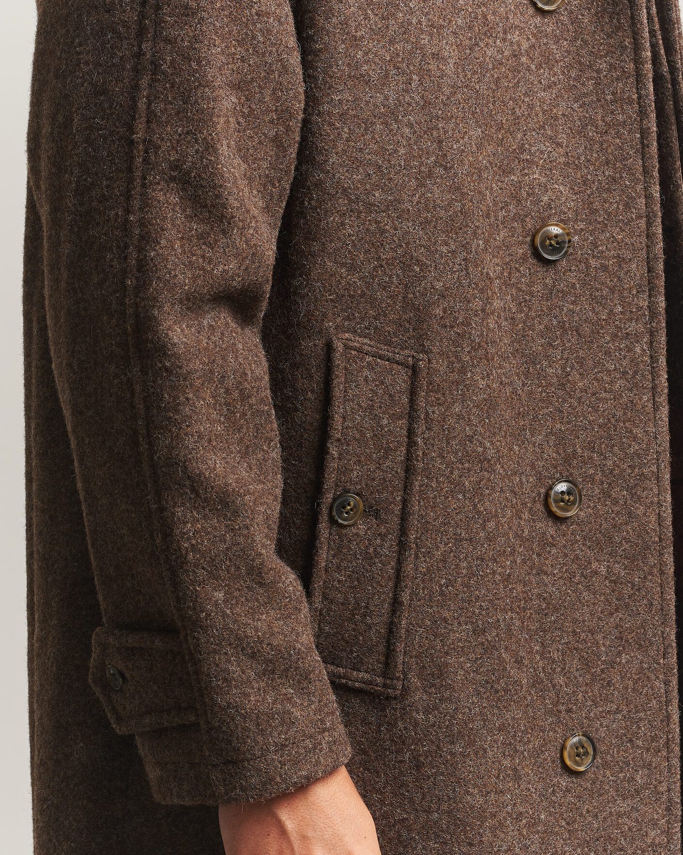 Mies | Takit | Gloverall | Hynes Wool Coat Mocha
